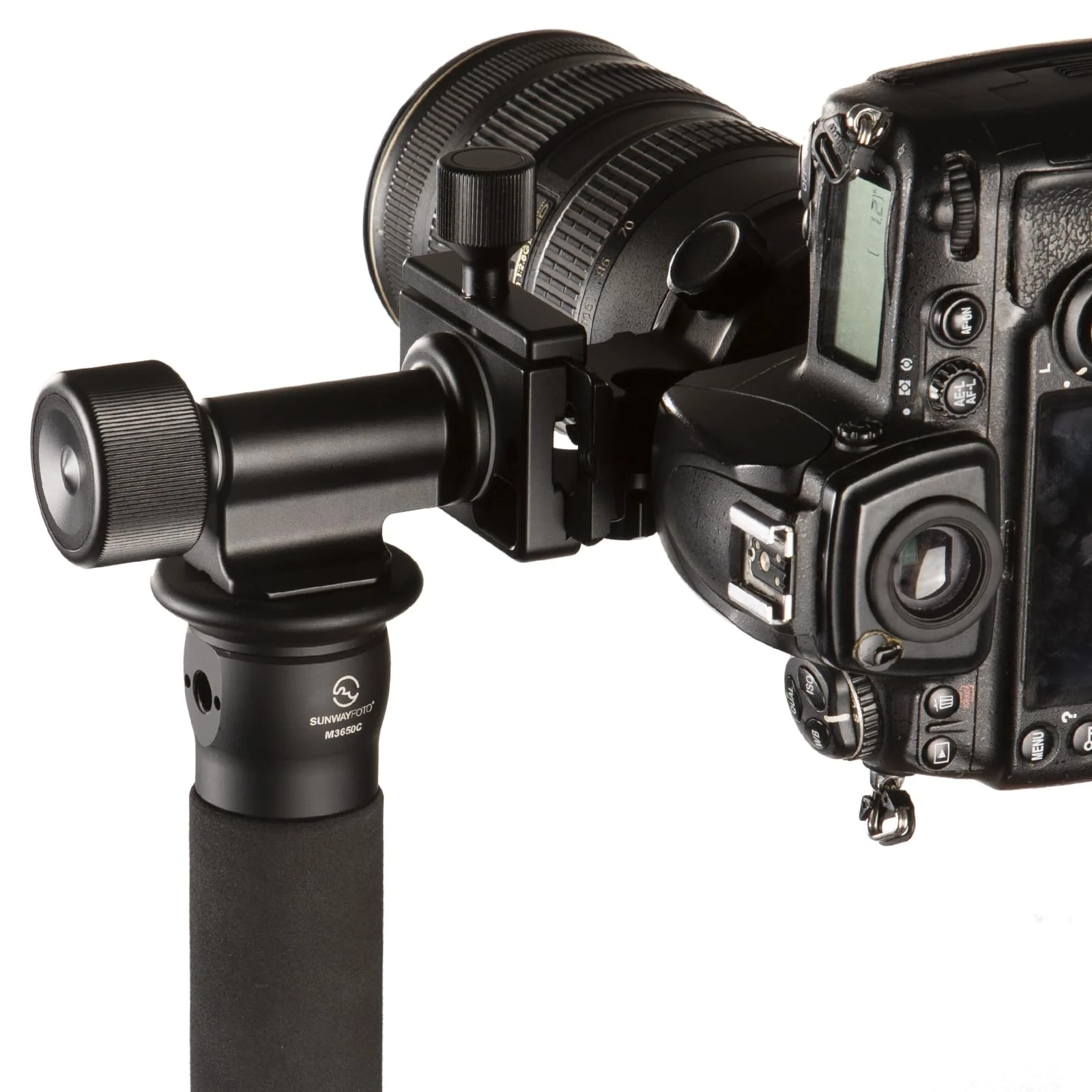 Monopod Gimbal Head,Side Saddle Speed Tilt Gimbal Head with Arca Swiss Dovetail Quick Release Plate for Monopod Camera Medium and Telephoto Lenses, Max Load 100lbs - Image 5