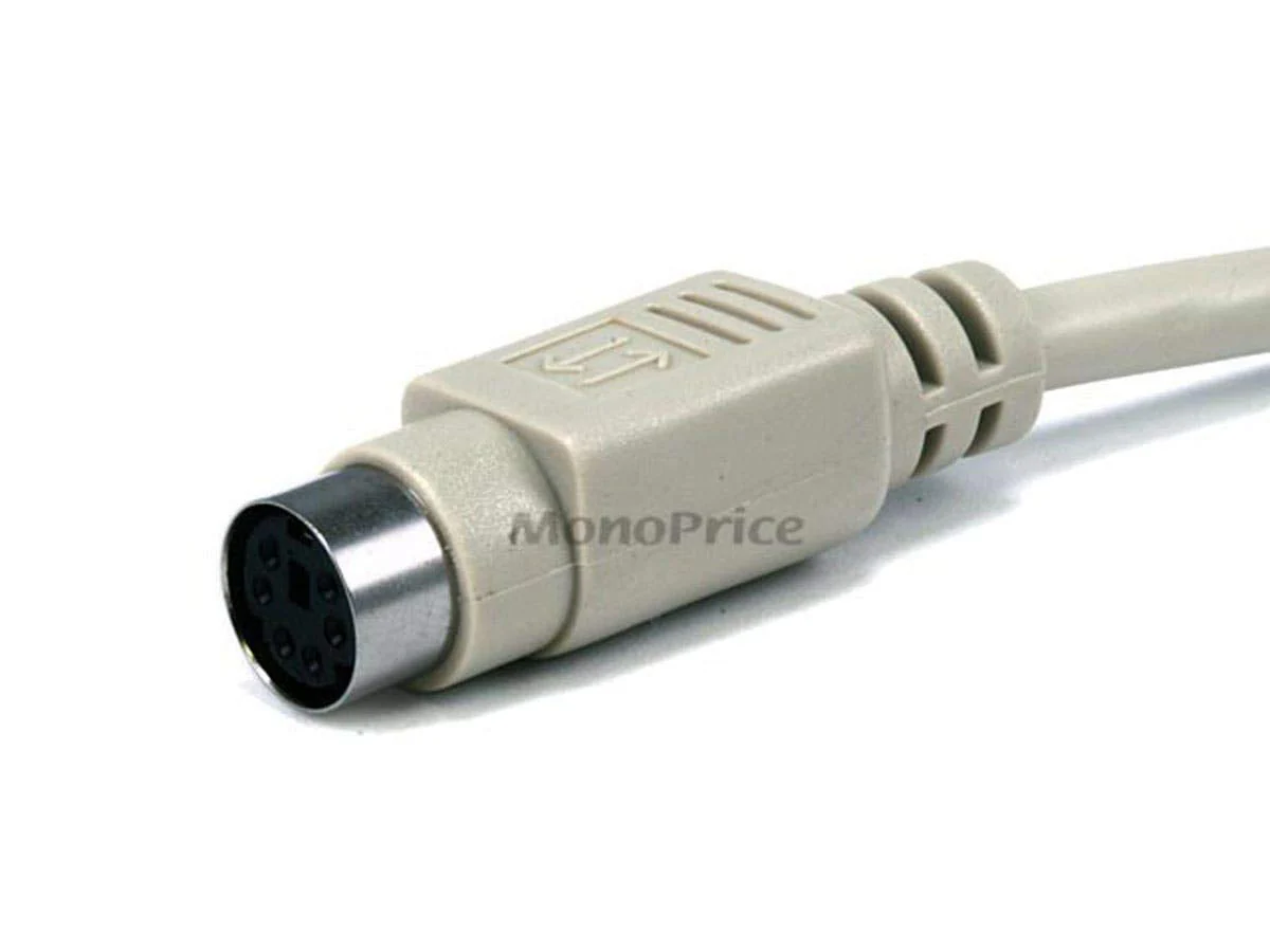 Monoprice PS/2 MDIN-6 Male to Female Cable - 10 Feet - Used as PS/2 Keyboard/Mouse Connector - Image 3