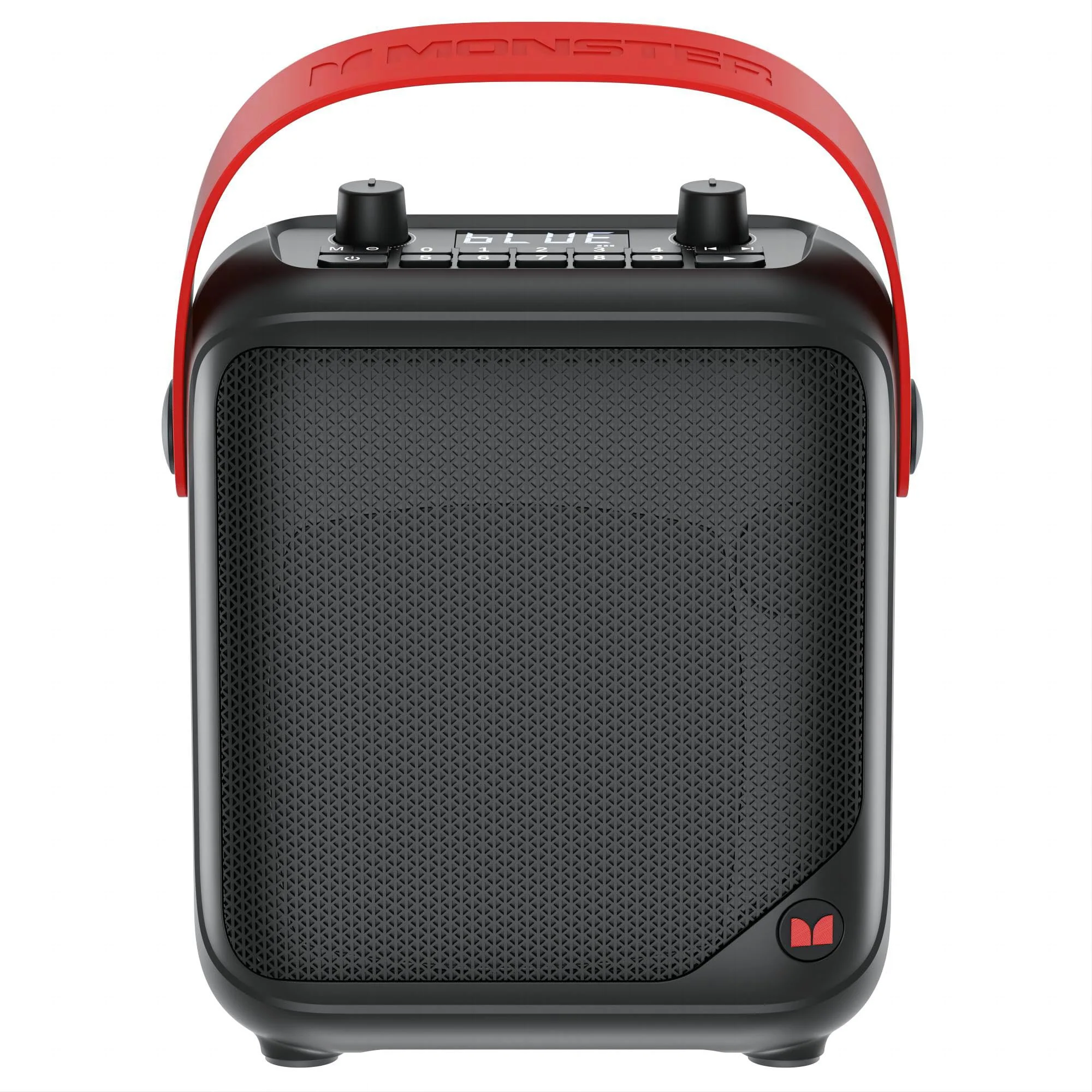 Monster Portable Bluetooth Speakers, Wireless Bluetooth Speaker with 40W Loud Stereo Sound, Outdoor Speakers with Handle, 12H Playtime, Supports TF Card, AUX, FM Radio for Party Black