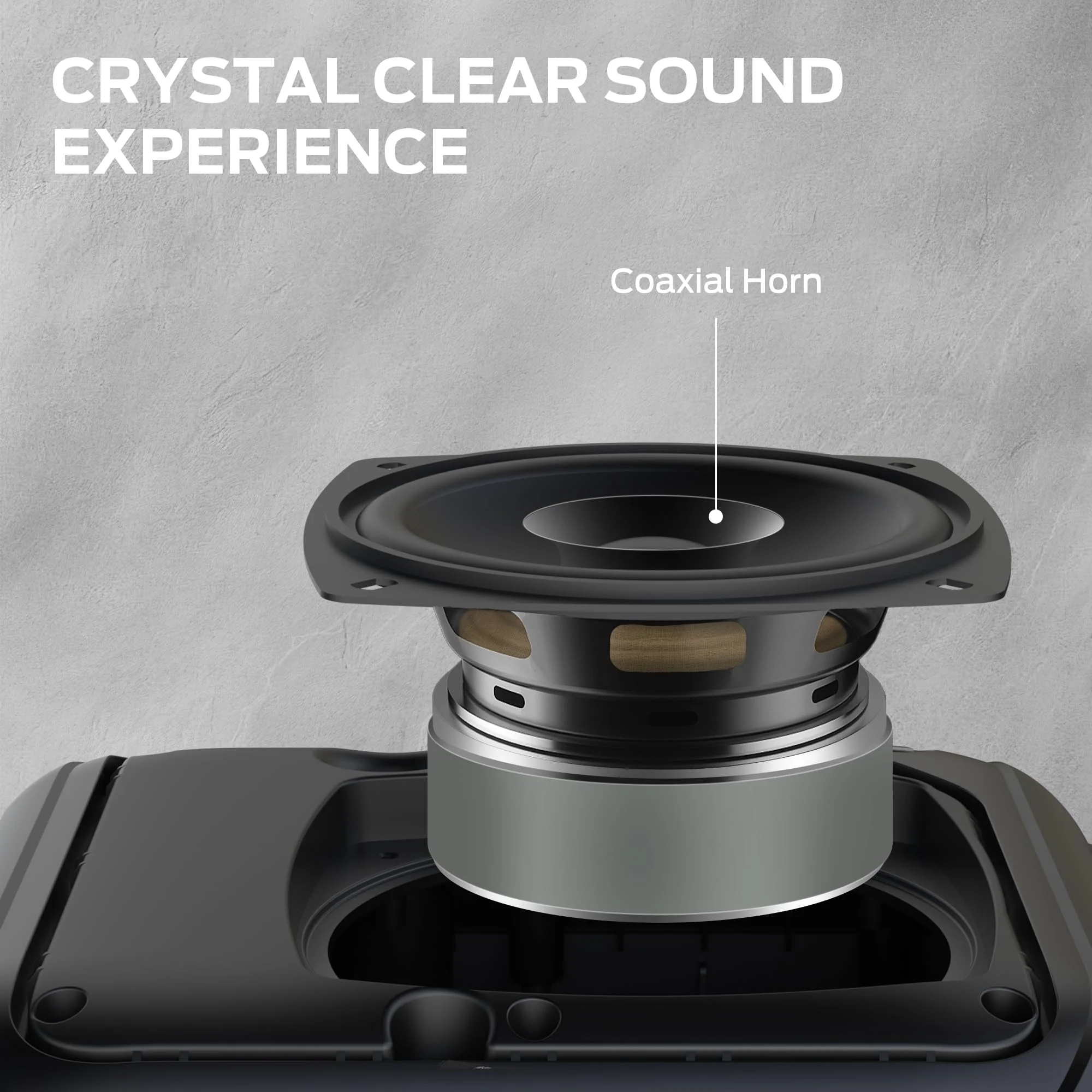 Monster Portable Bluetooth Speakers, Wireless Bluetooth Speaker with 40W Loud Stereo Sound, Outdoor Speakers with Handle, 12H Playtime, Supports TF Card, AUX, FM Radio for Party Black - Image 7