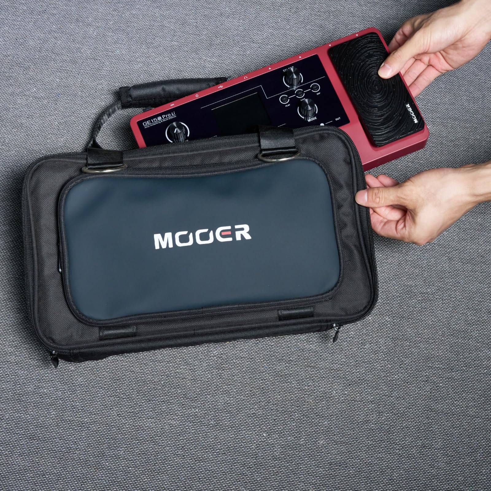 MOOER SC-200 Soft Carry Bag Pedal Board Case for Guitar Multi Effects like MOOER GE200, GE200 Plus, GE150 Pro, GE150 GE100, Music Accessories Gig Bag - Image 4