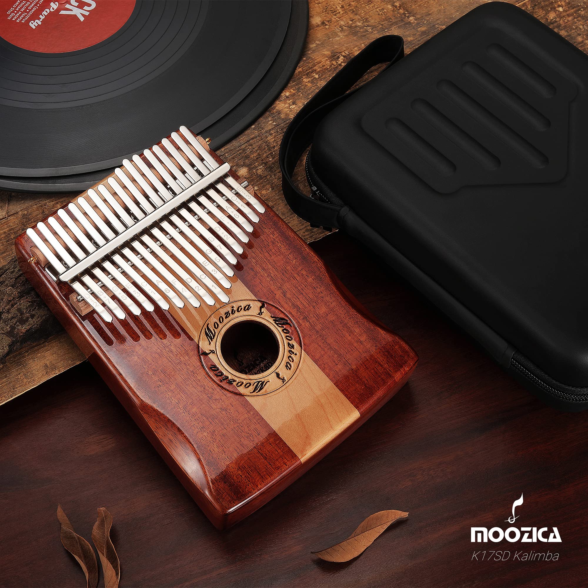 Moozica 17 Keys Kalimba Marimba, Professional Thumb Piano Sanza Mbira Musical Instrument Gift (Koa-K17SD) Koa-K17SD - Image 6