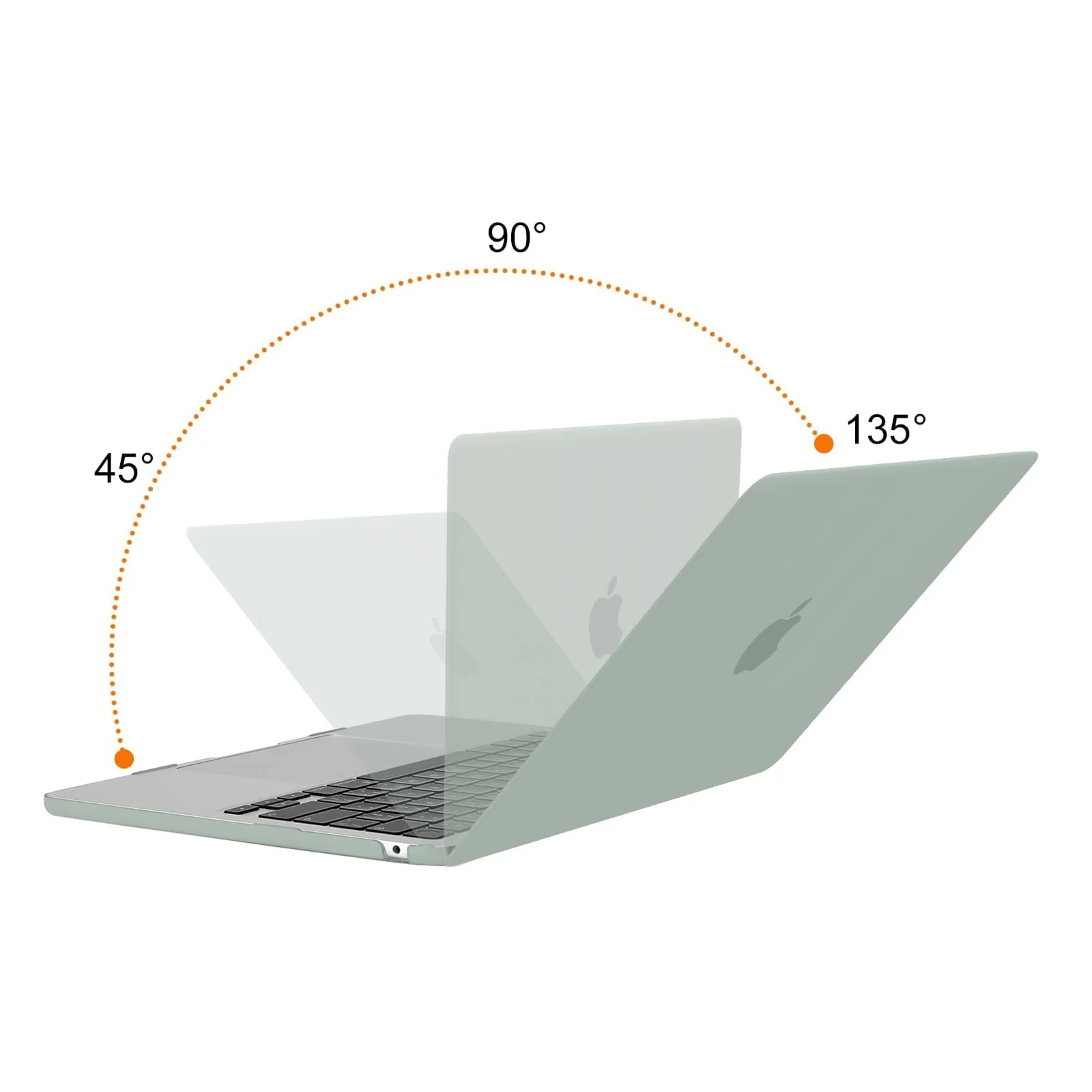 MOSISO Compatible with MacBook Air 13 inch Case 2024 2023 2022 Release M3 A3113 M2 A2681 with Touch ID, Protective Plastic Hard Shell Cover Compatible with MacBook Air 13.6 inch Case, Antique Green - Image 4
