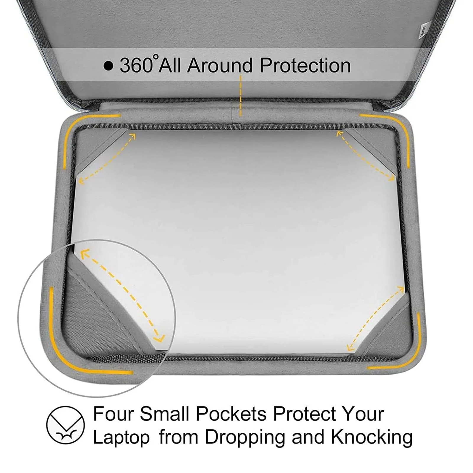 MOSISO Compatible with MacBook Air 15 inch Case 2024 2023 Release M3 A3114 M2 A2941 with Touch ID, Plastic Hard Shell&Carrying Sleeve Bag&Keyboard Cover&Webcam Cover&Screen Protector, Black - Image 4