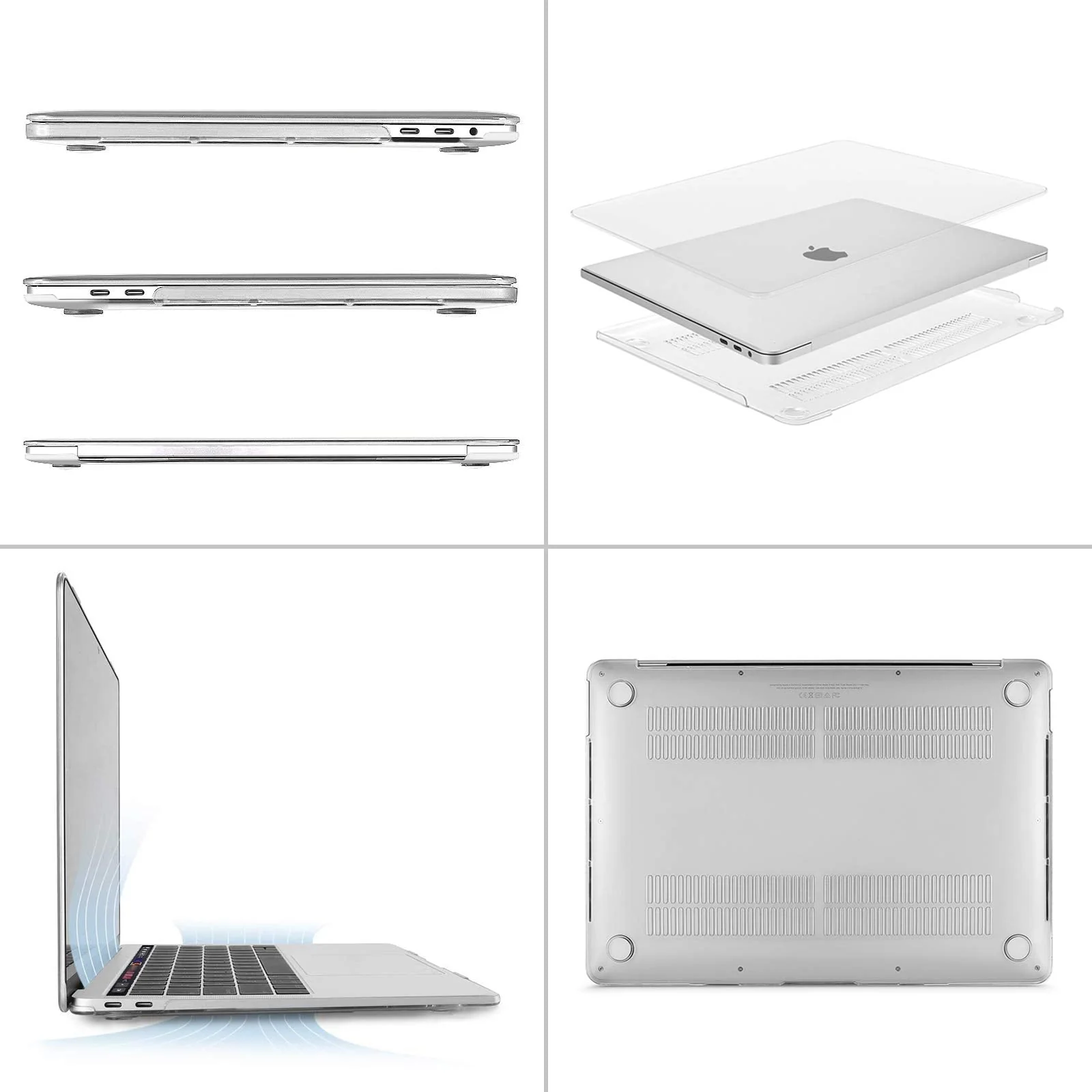 MOSISO Compatible with MacBook Pro 13 inch Case M2 2024, 2023, 2022-2016 A2338 M1 A2251 A2289 A2159 A1989 A1708 A1706 with/without Touch Bar, Plastic Hard Shell Case Cover, Crystal Clear - Image 5