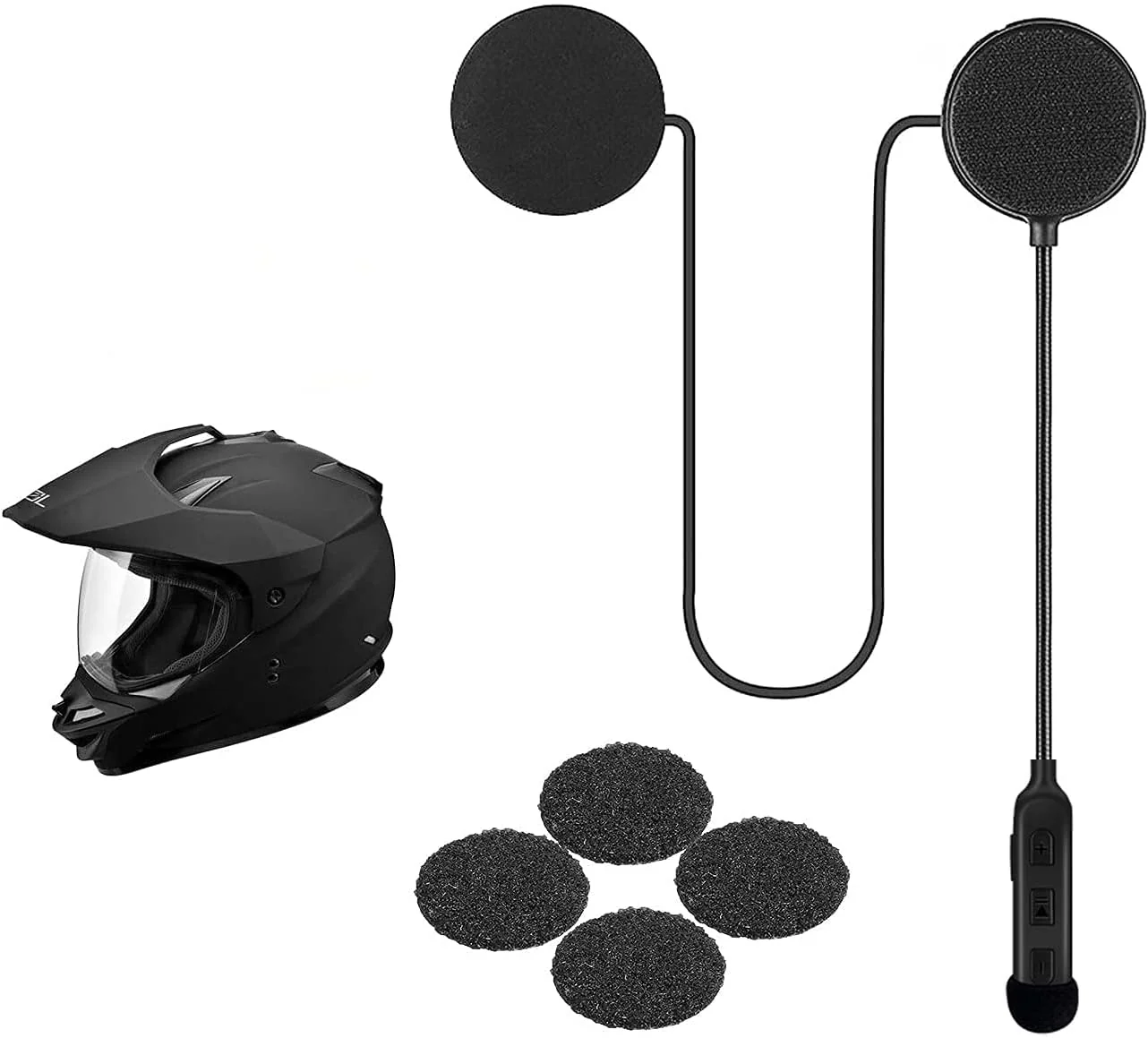 Motorcycle Helmet Bluetooth.BT5.3 Motorcycle Bluetooth Headset, Helmet Bluetooth Speakers, Motorcycle Bluetooth Communication Systems Voice Assistant
