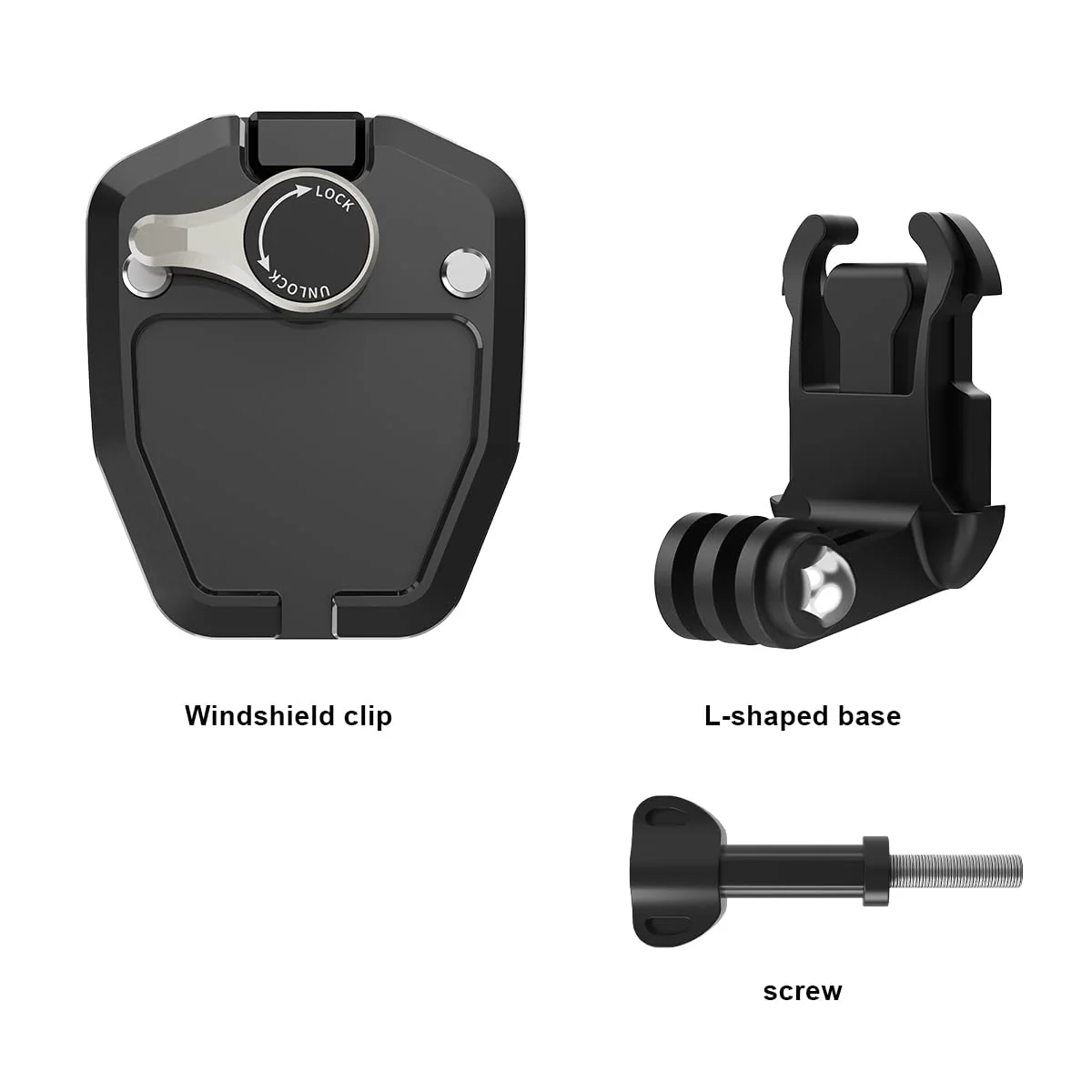 Motorcycle Windshield Clip Mount Quick Release Clip Mount for GoPro Hero 12 11 10 9 8 7, Insta360 X4 X3 X2 X ONE RS R, DJI Osmo Action, Smartphone - Image 6