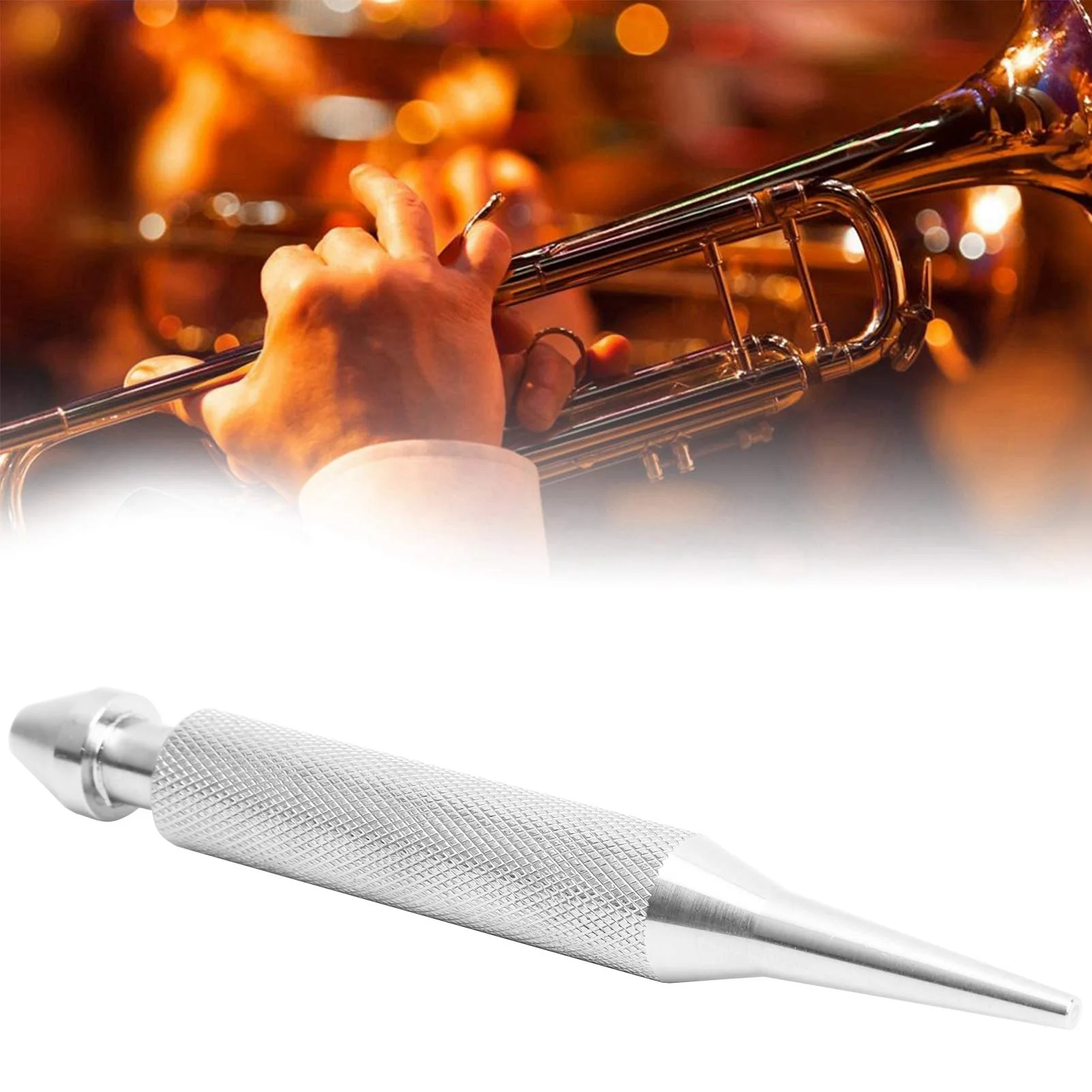 Mouthpiece Tool, Stainless Steel High Hardness Double Tapered Head Mouthpiece Repair Tool, for Trumpet Mouthpiece Musical Instrument Trombone Performer