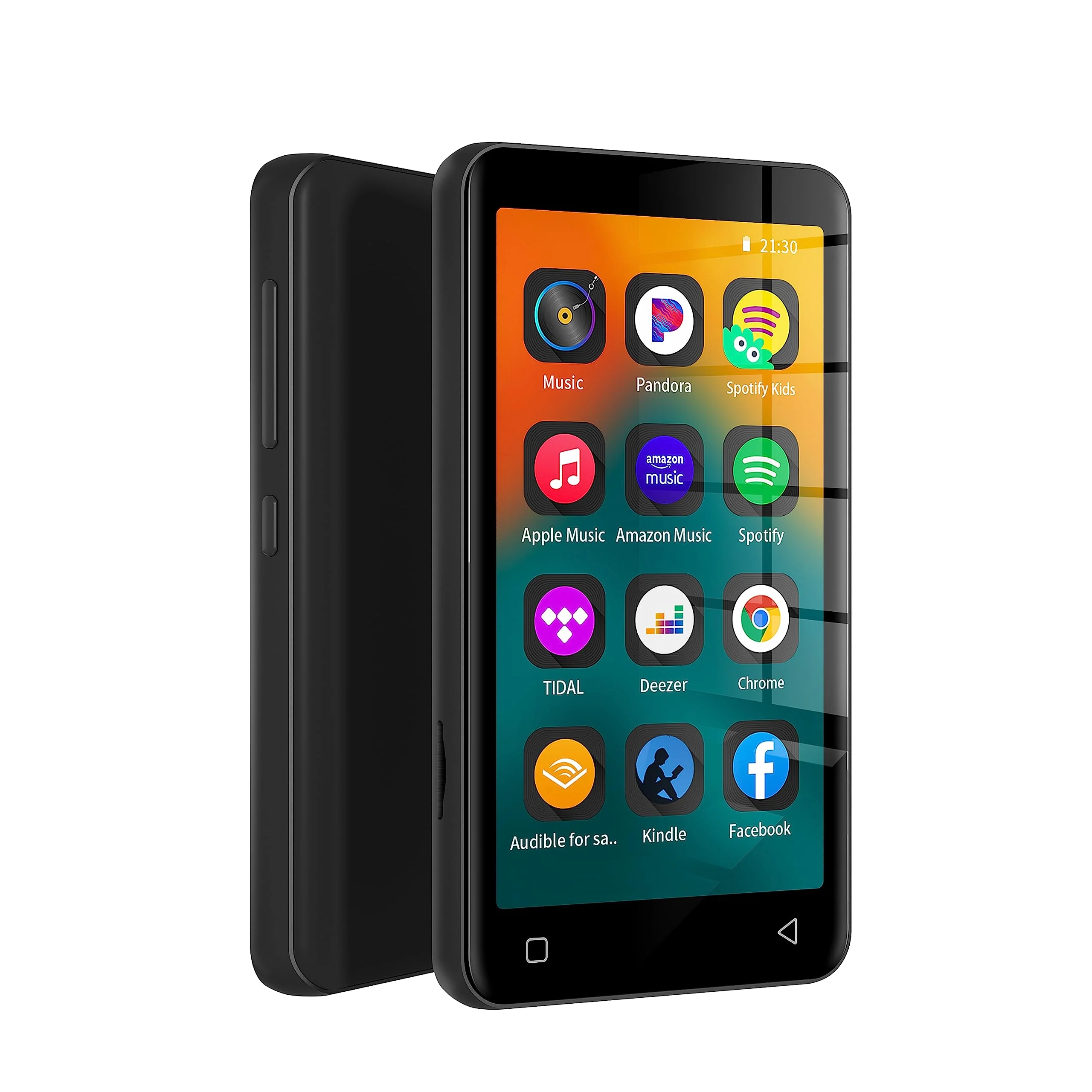 MP3 Player with Bluetooth and WiFi,MP3 Player with Spotify,Spotify Kids,Audible,Pandora,Amazon Music,4" Music Player MP4 Up to 1TB(80GB,Black) 80GB Black