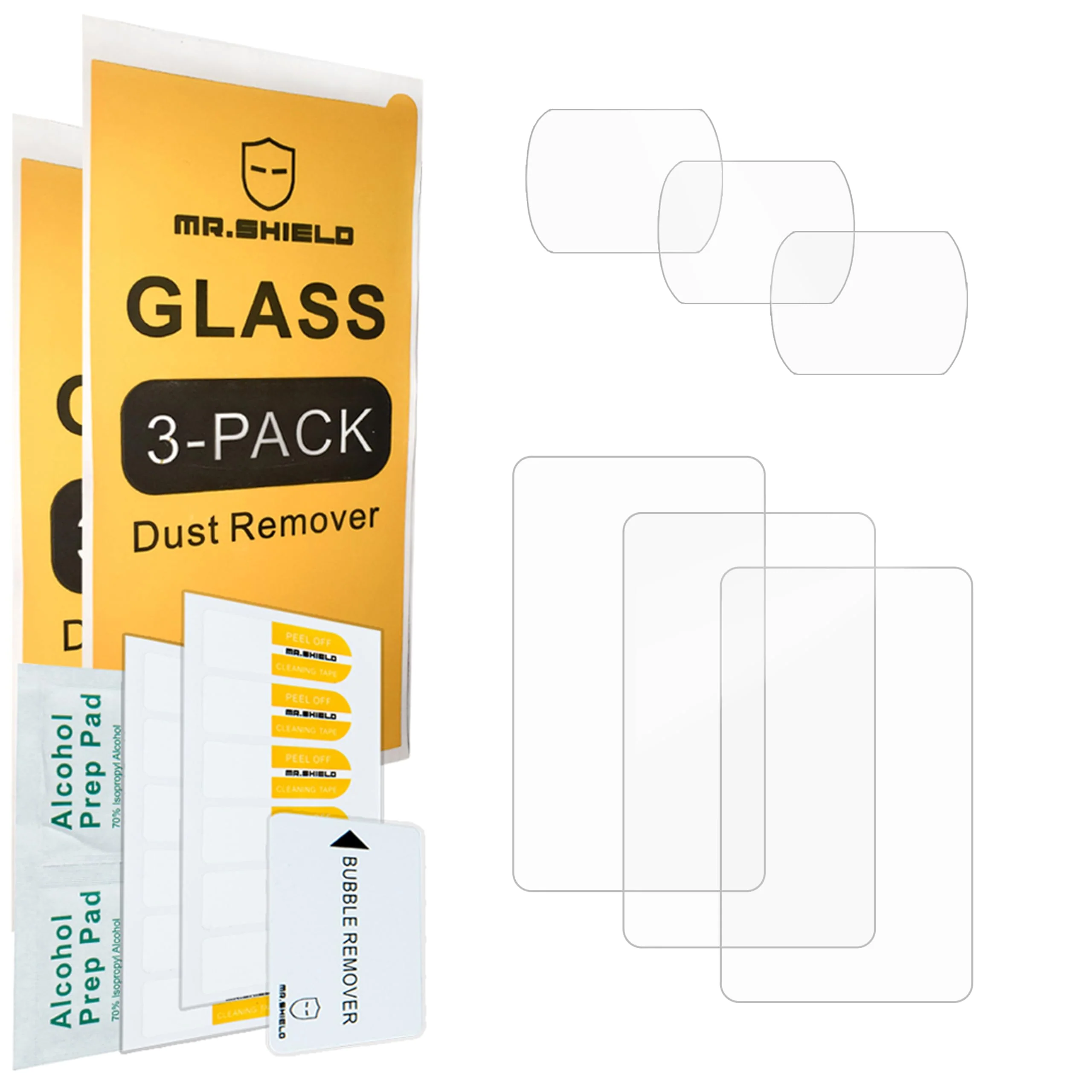 Mr.Shield Screen Protector For DJI Osmo Pocket 3 Camera [Lens+LCD Screen] [3+3 Pack] [Tempered Glass] [Japan Glass with 9H Hardness] Screen Protector - Image 2