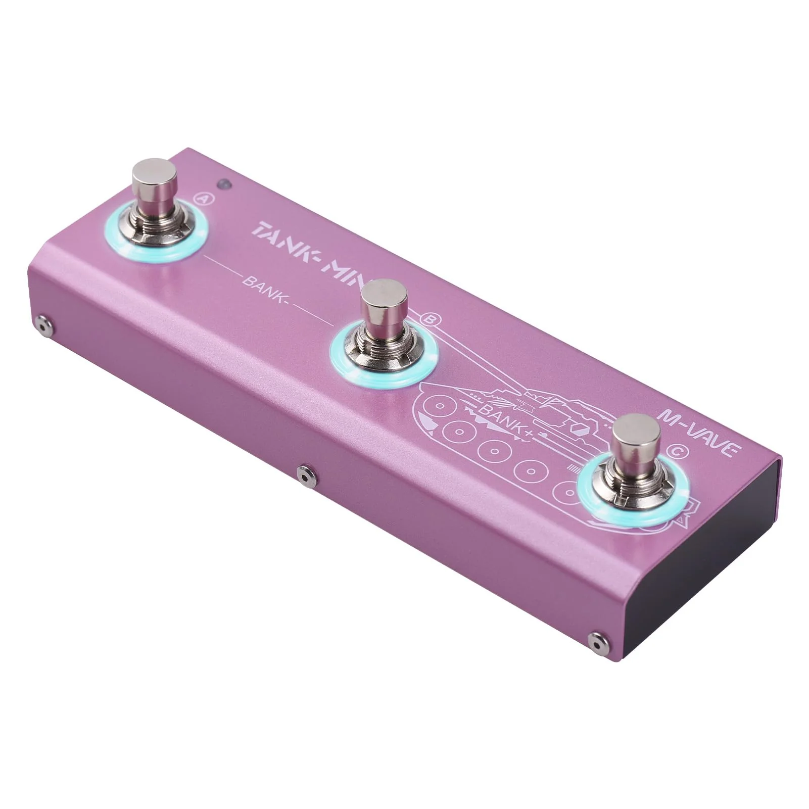 Multi Effects Guitar Pedal 21 Built-in Presets Comprehensive Effect Modules BT Accompaniment True Bypass Noise Reduction/Boost/Compression Effect Portable Electric Guitar Effect Pedal