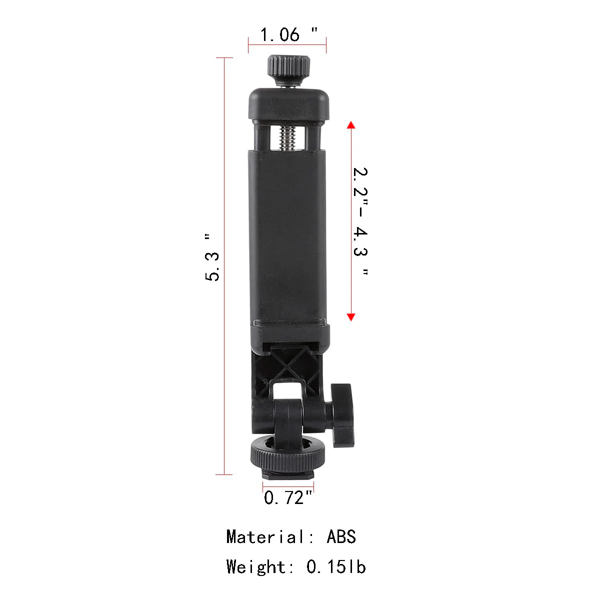 Multifunctional Universal Cell Phone Tripod Mount Adapter 360 Rotation Camera Hot Shoe Phone Holder Compatible with Canon Nikon Sony DSLR - Image 3