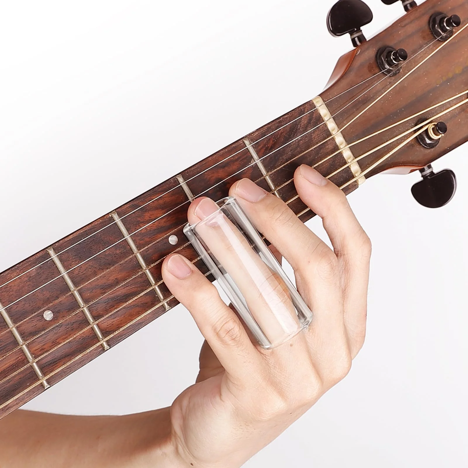 Multisize Glass Guitar Slide Set of 8 - Glass Guitar Slides for Electric and Acoustic, Include Guitar Slides Large Small Medium and Extra Large Slide Guitar multisize - length 2.36 inch clear - Image 6