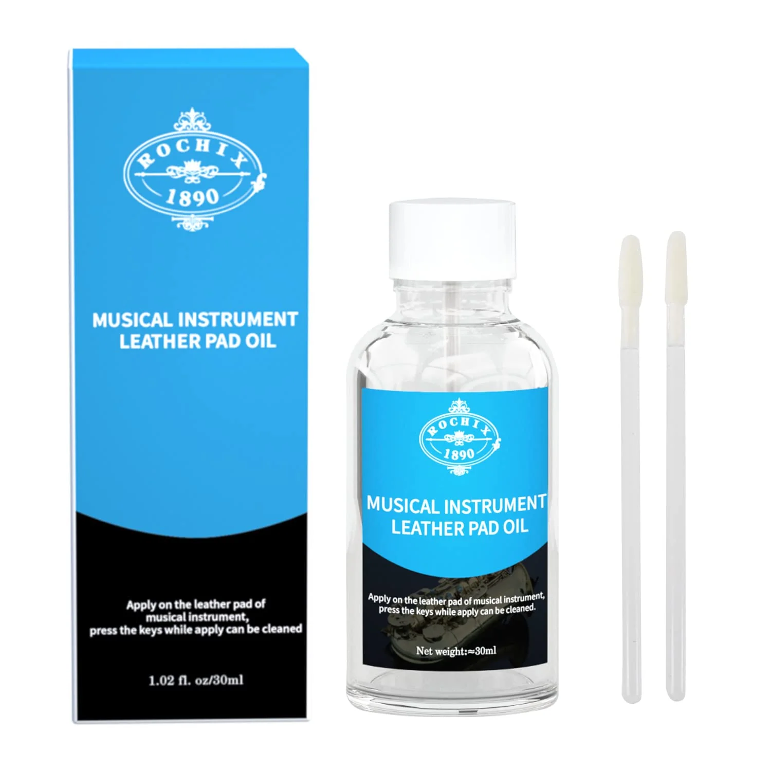 Musical Instrument Leather Pad Oil for Clarinets,Flutes,Saxophones,Oboes,Bassoons,1.02 fl.oz/30ml