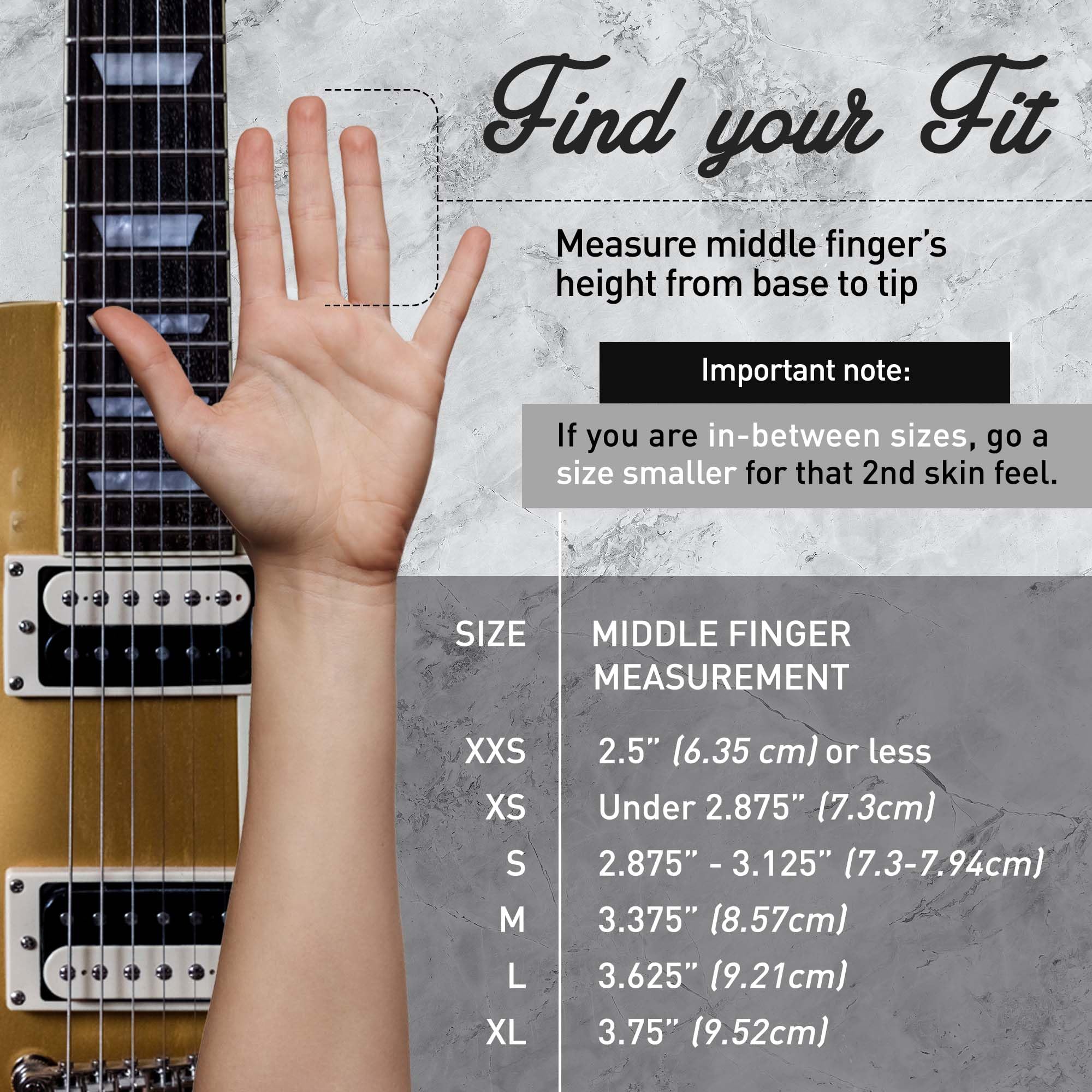 Musician's Practice Glove - 1 Glove - Finger & Hand issues Medium Black - Image 5