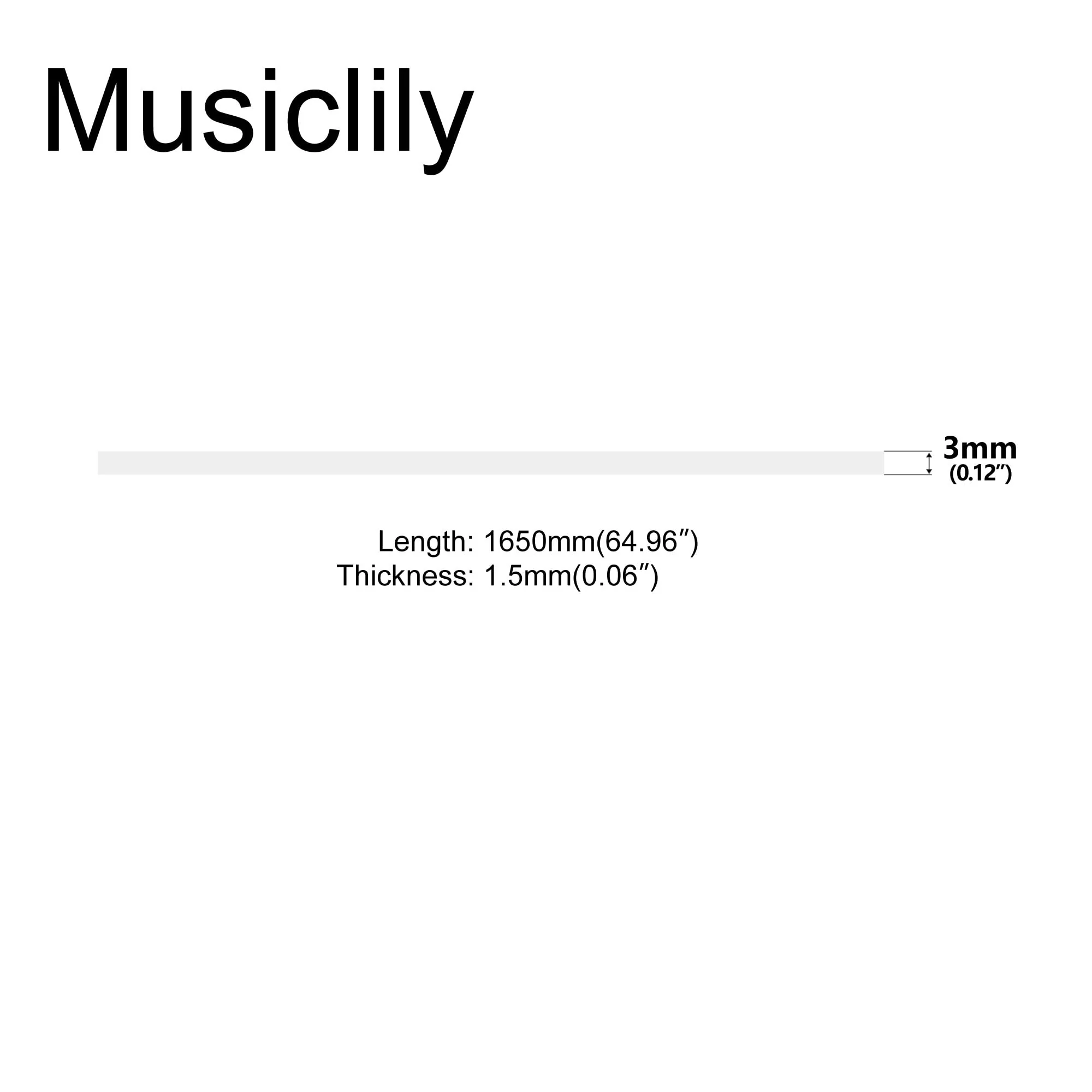Musiclily 1650x3x1.5mm Plastic Binding Purfling Strip for Acoustic Classical Guitar, Abalone Shell - Image 2