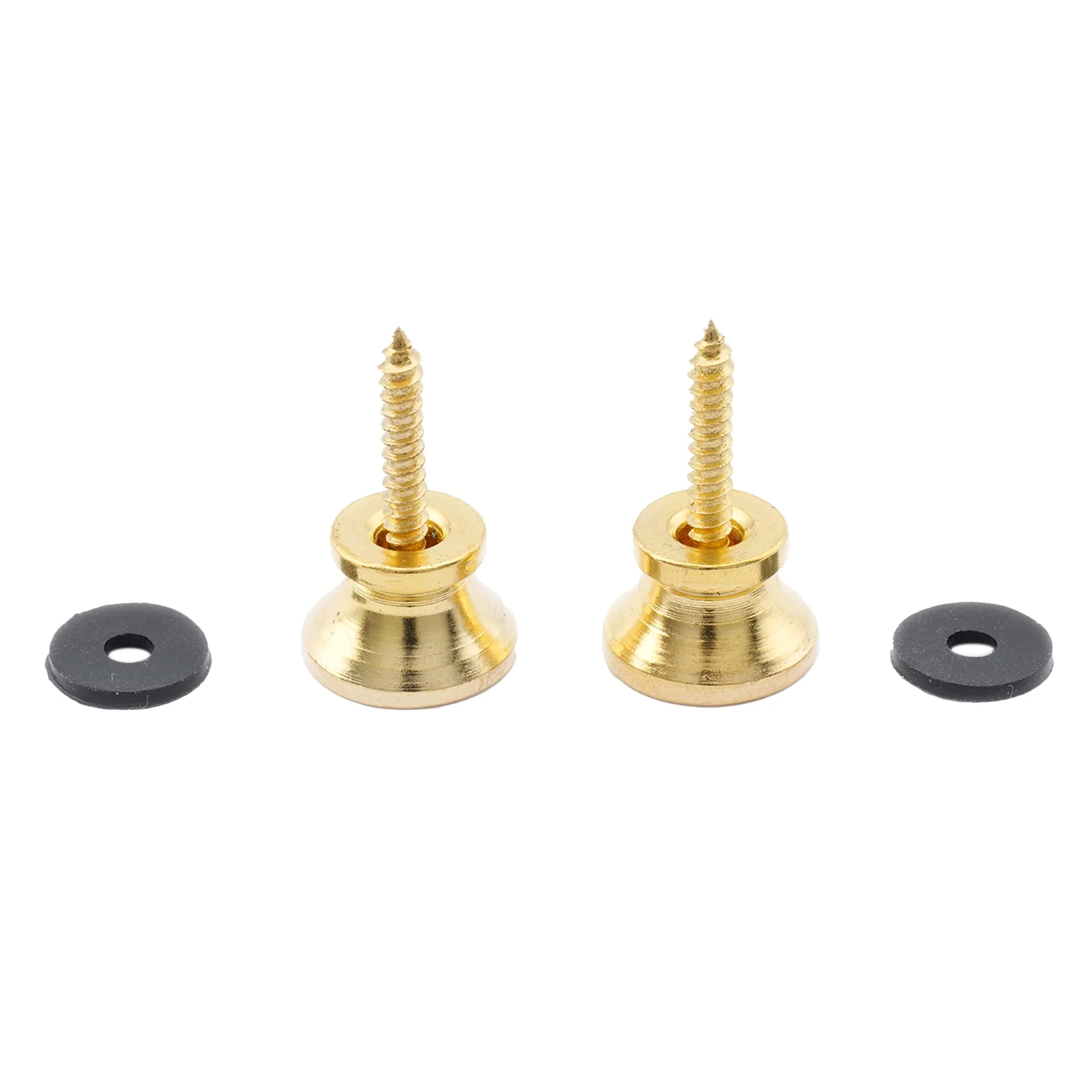 Musiclily Metal Guitar Strap Buttons Metal End Pins for Acoustic Classical Electric Guitar Bass Ukulele,Gold(Pack of 2) Gold - Image 3