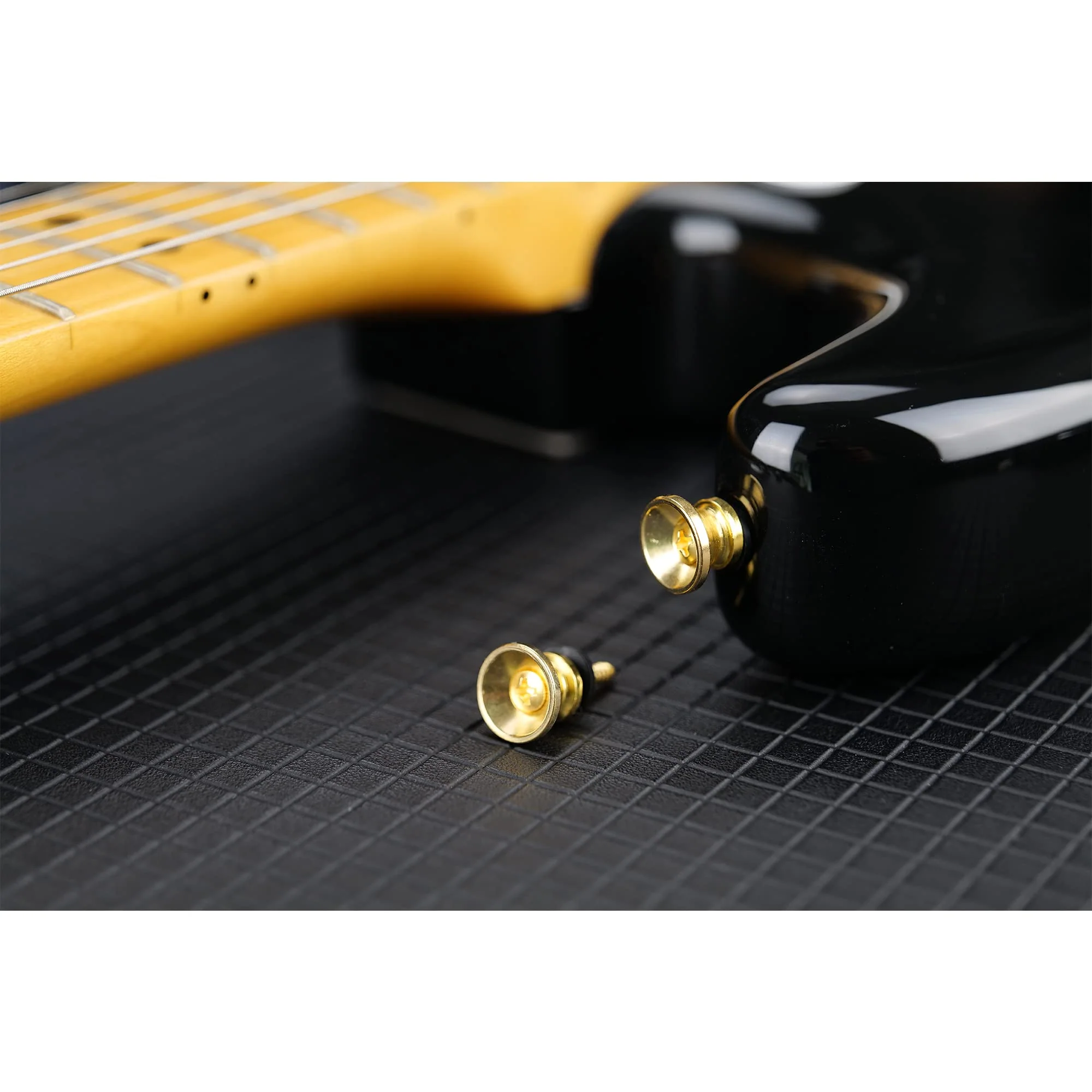 Musiclily Metal Guitar Strap Buttons Metal End Pins for Acoustic Classical Electric Guitar Bass Ukulele,Gold(Pack of 2) Gold - Image 6