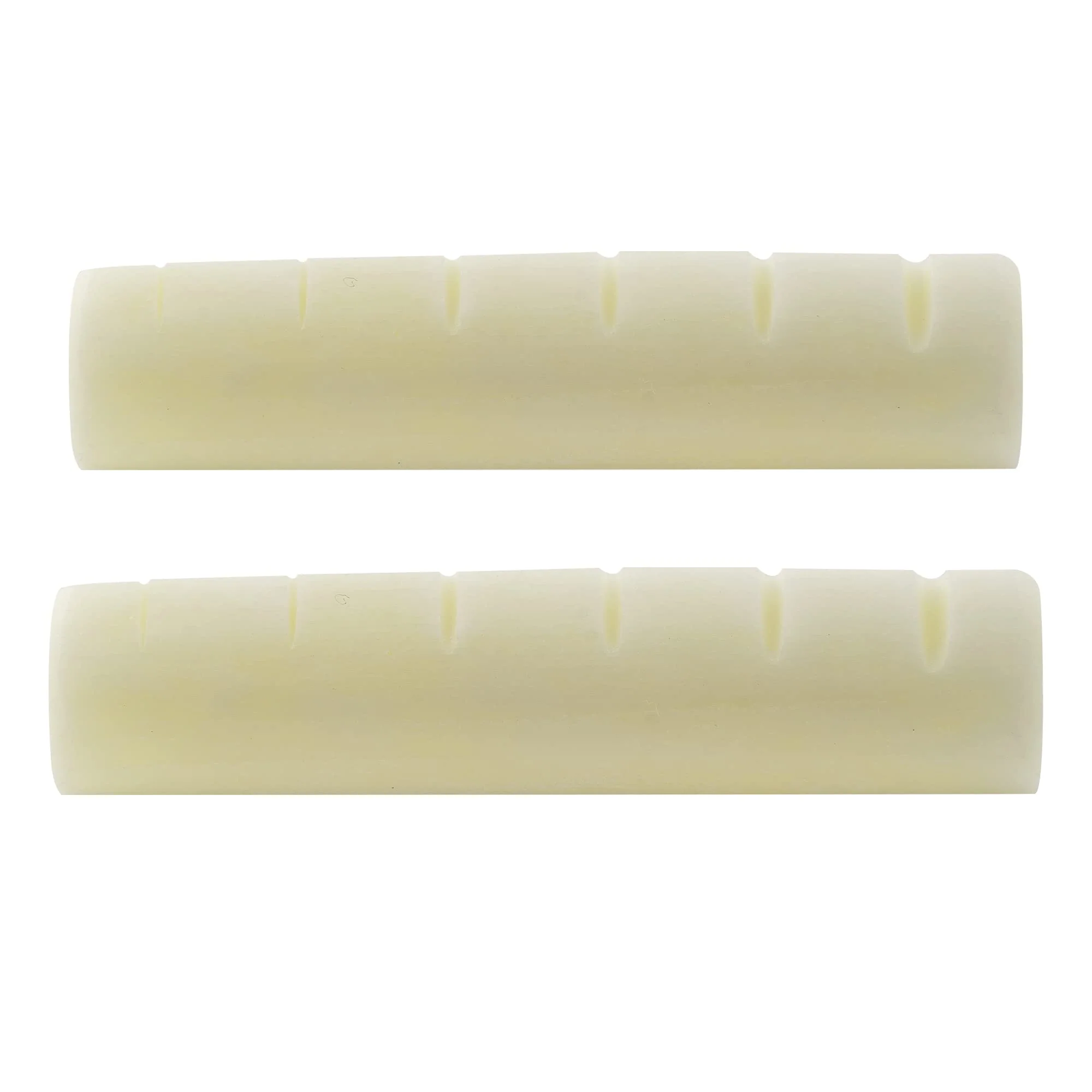 Musiclily Pro 43.99mm Slotted Guitar Bone Nut for 6 String Epiphone Les Paul Pre-2014 Electric/Acoustic Guitar, Ivory (Set of 2)