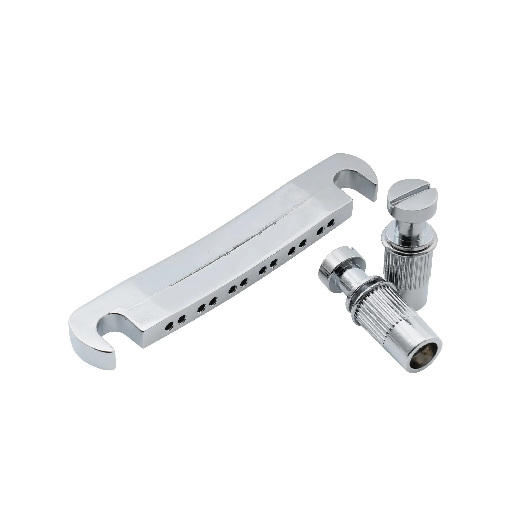 Musiclily Pro 52.5mm 12-string Tune-o-matic Stop Tailpiece for Epiphone Les Paul SG Style Electric Guitar, Chrome - Image 4