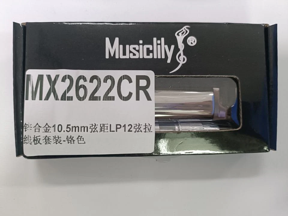 Musiclily Pro 52.5mm 12-string Tune-o-matic Stop Tailpiece for Epiphone Les Paul SG Style Electric Guitar, Chrome - Image 6