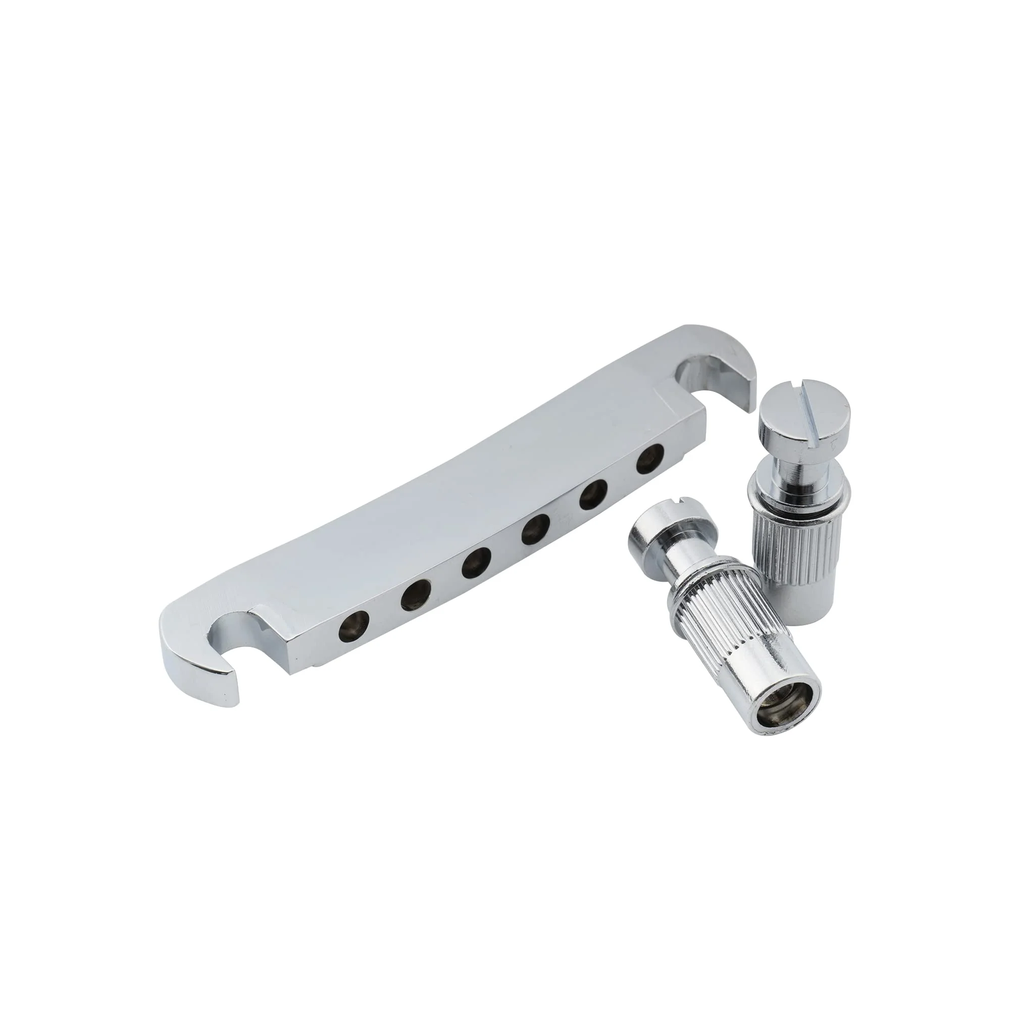 Musiclily Pro 52.5mm Tune-o-matic Stop Tailpiece for 6-string Epiphone Les Paul SG Style Electric Guitar, Chrome - Image 4