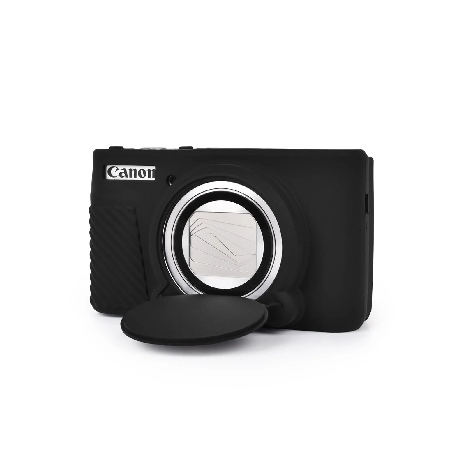 MUZIRI KINOKOO SX730 SX740 Camera Case, Soft Silicone Case for Canon PowerShot SX740/SX730 HS Camera - Anti-Scratch Slim Fit Lightweight Protective Case - Black