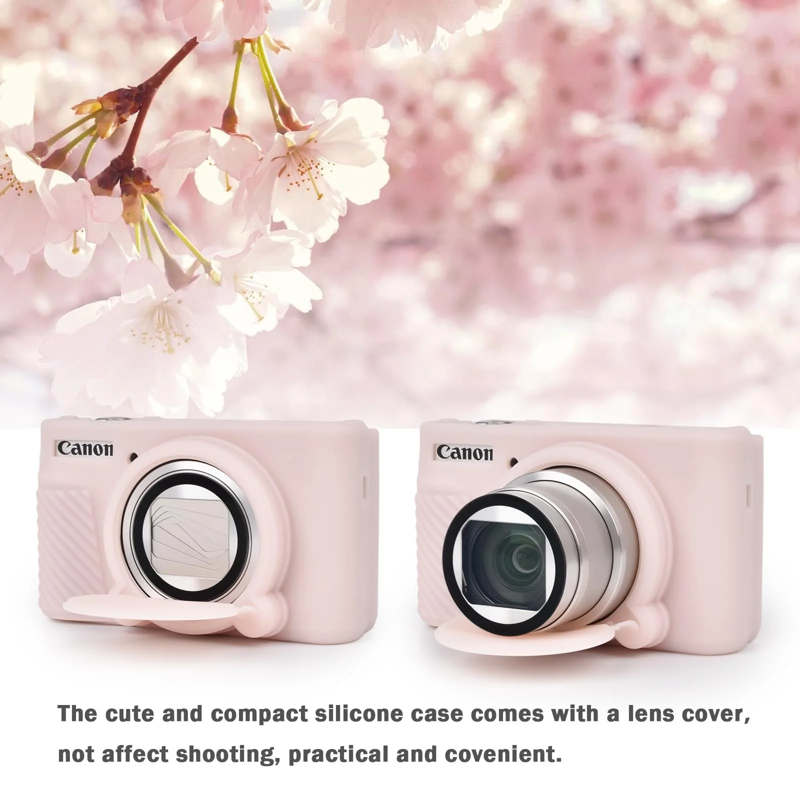 MUZIRI KINOKOO SX730 SX740 Camera Case, Soft Silicone Case for Canon PowerShot SX740/SX730 HS Camera - Anti-Scratch Slim Fit Lightweight Protective Case - Jelly Pink - Image 7