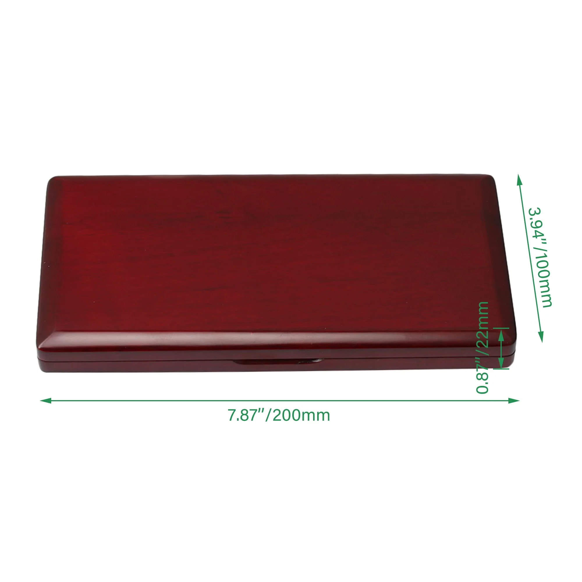 Mxfans Elegant Handmade Wooden Bassoon Reed Box for 9 Reeds Red Wood Color - Image 5