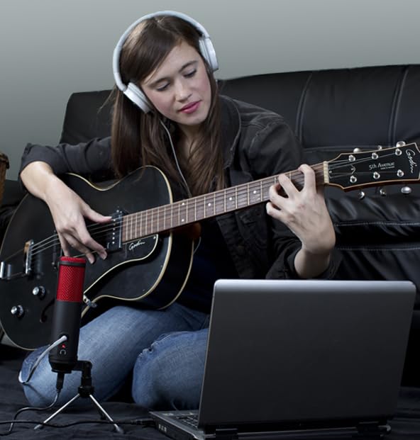 MXL TEMPO-SK Mac and PC Compatible USB 2.0 Powered Condenser Microphone - Silver/Black MXLTEMPOSK - Image 2