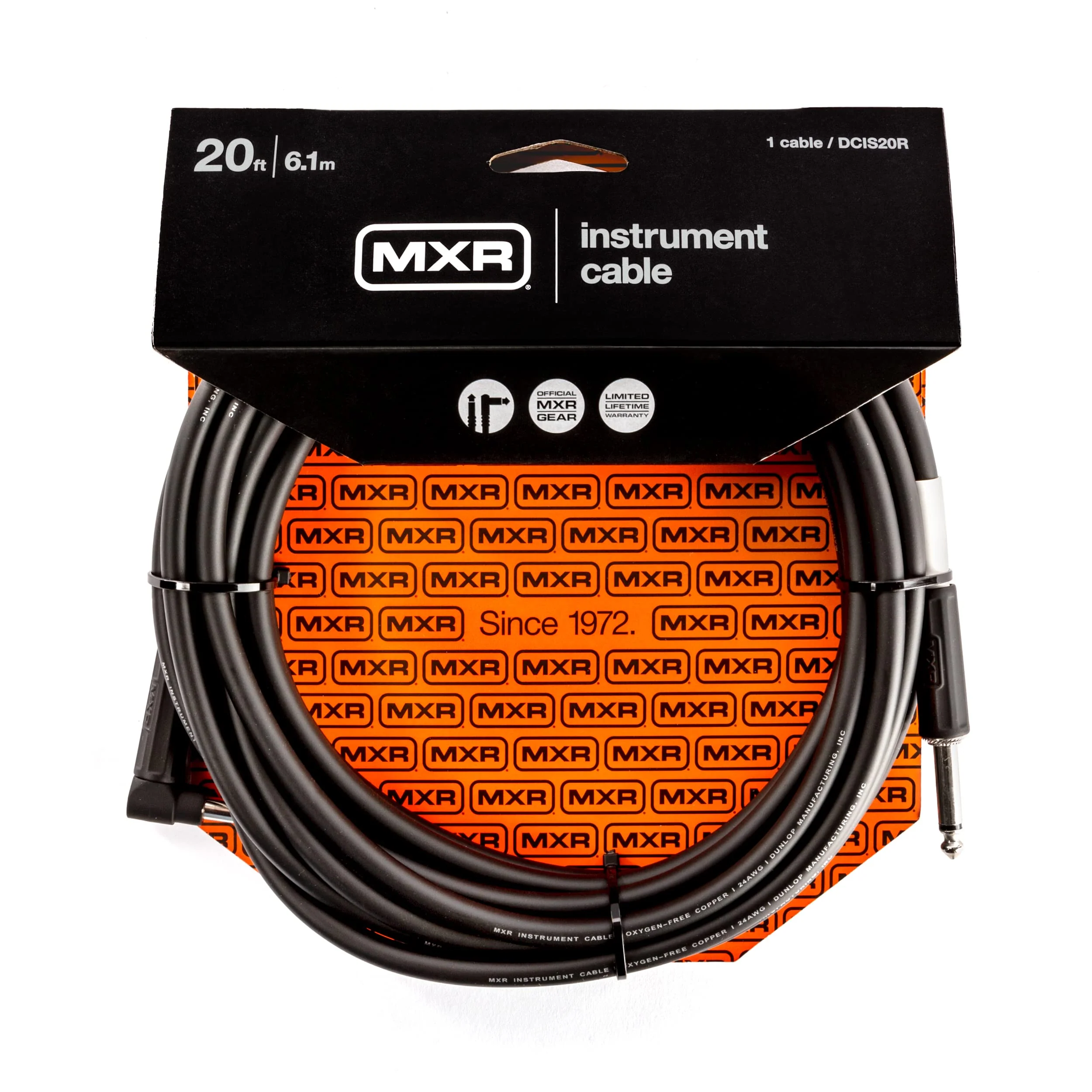 MXR DCIS20R Instrument Cable 20 Feet Standard