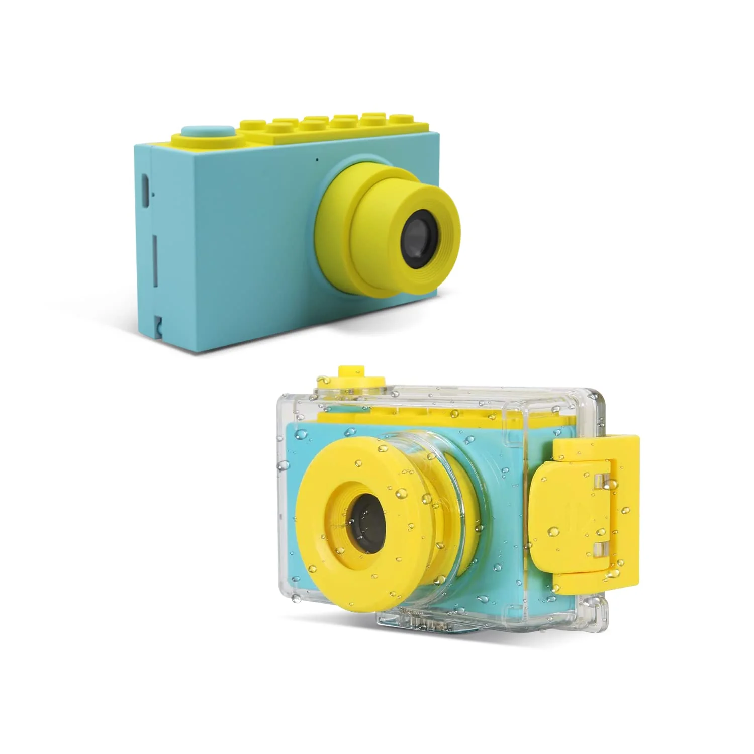 myFirst Camera 2-8MP Underwater Camera for Kids Waterproof Camera 1080P HD Video with Free 16GB Memory Card Shockproof Case Action Camera Birthday Gift for Girls Boys Age 4 5 6 7 8 year old (Blue) Blue
