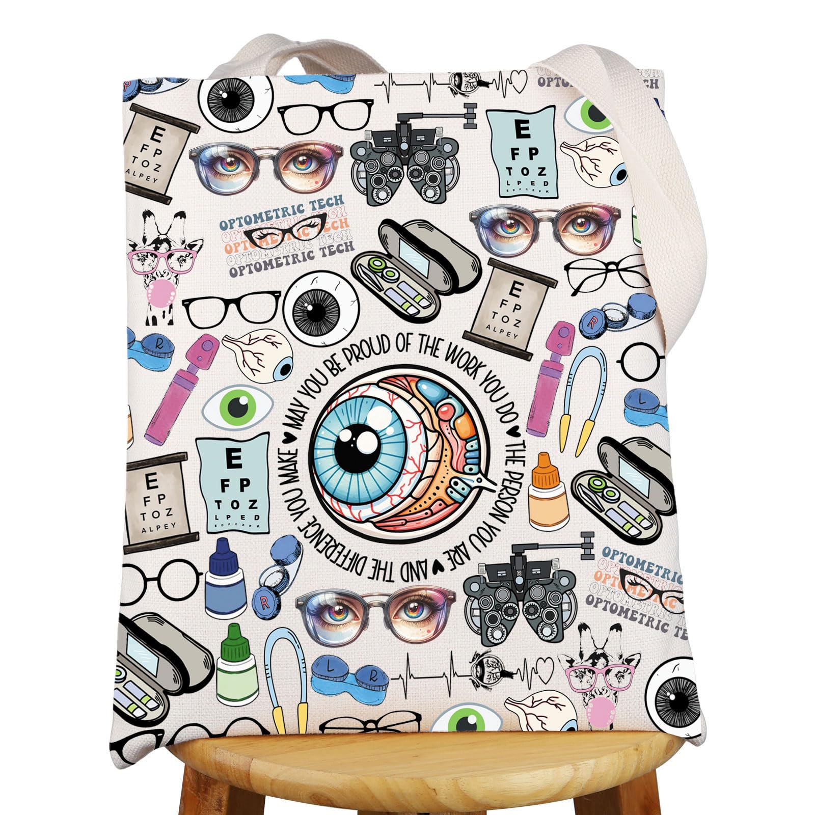 MYSOMY Optician's Carrying Case, Ophthalmologist, Ophthalmologist, Vision, Eye Surgeon, Carry Bag Optometrc Tech Uk