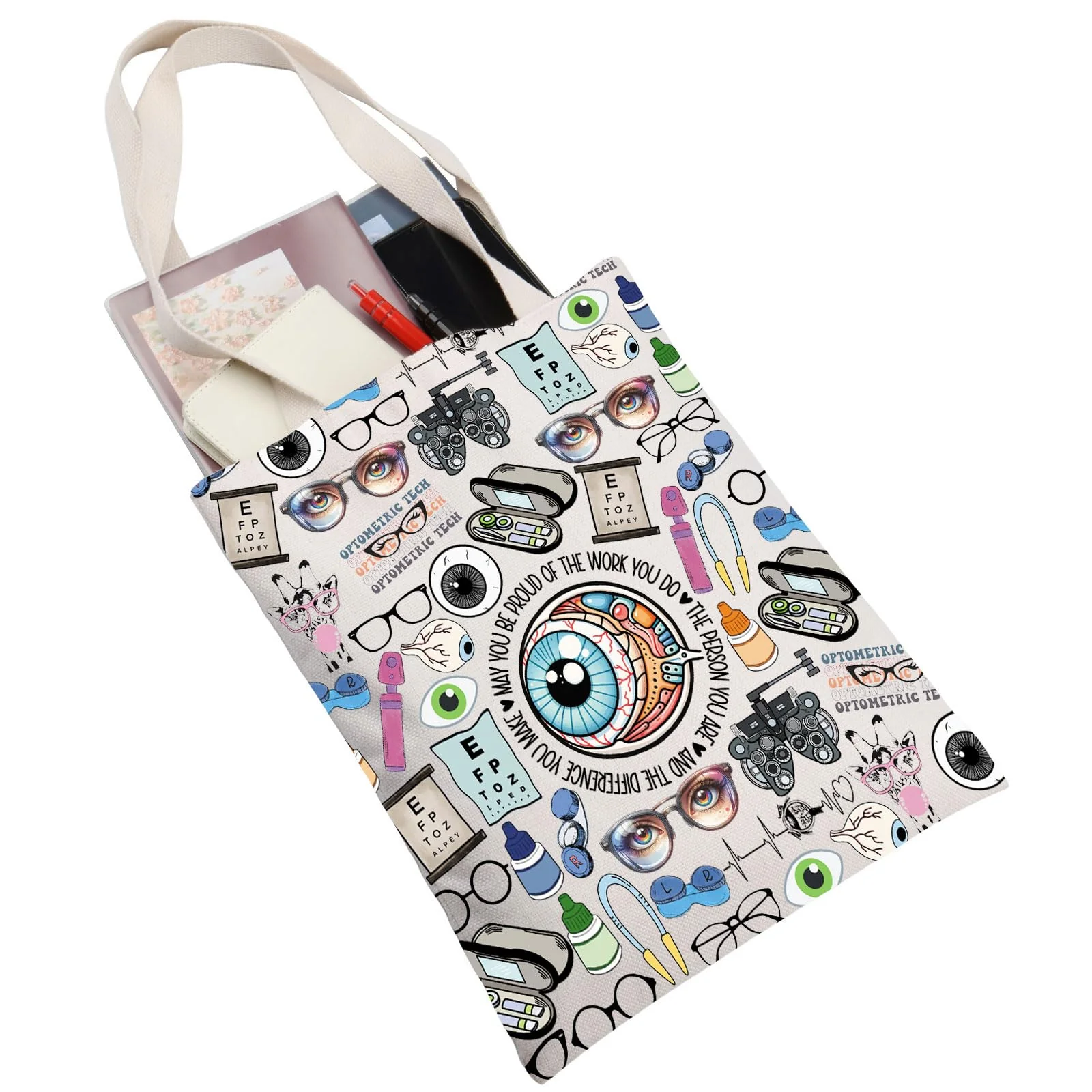 MYSOMY Optician's Carrying Case, Ophthalmologist, Ophthalmologist, Vision, Eye Surgeon, Carry Bag Optometrc Tech Uk - Image 3