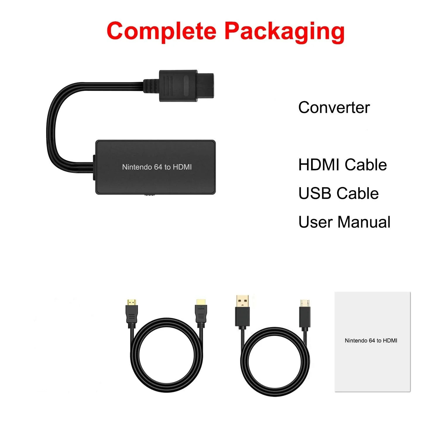N64 to HDMI Converter Converts N64 Game Console Video Signal to HDMI Signal Easily Connect The Game Console to HDTV Adapter/Converter(Support N64,SNES,SFC,NGC) - Image 7