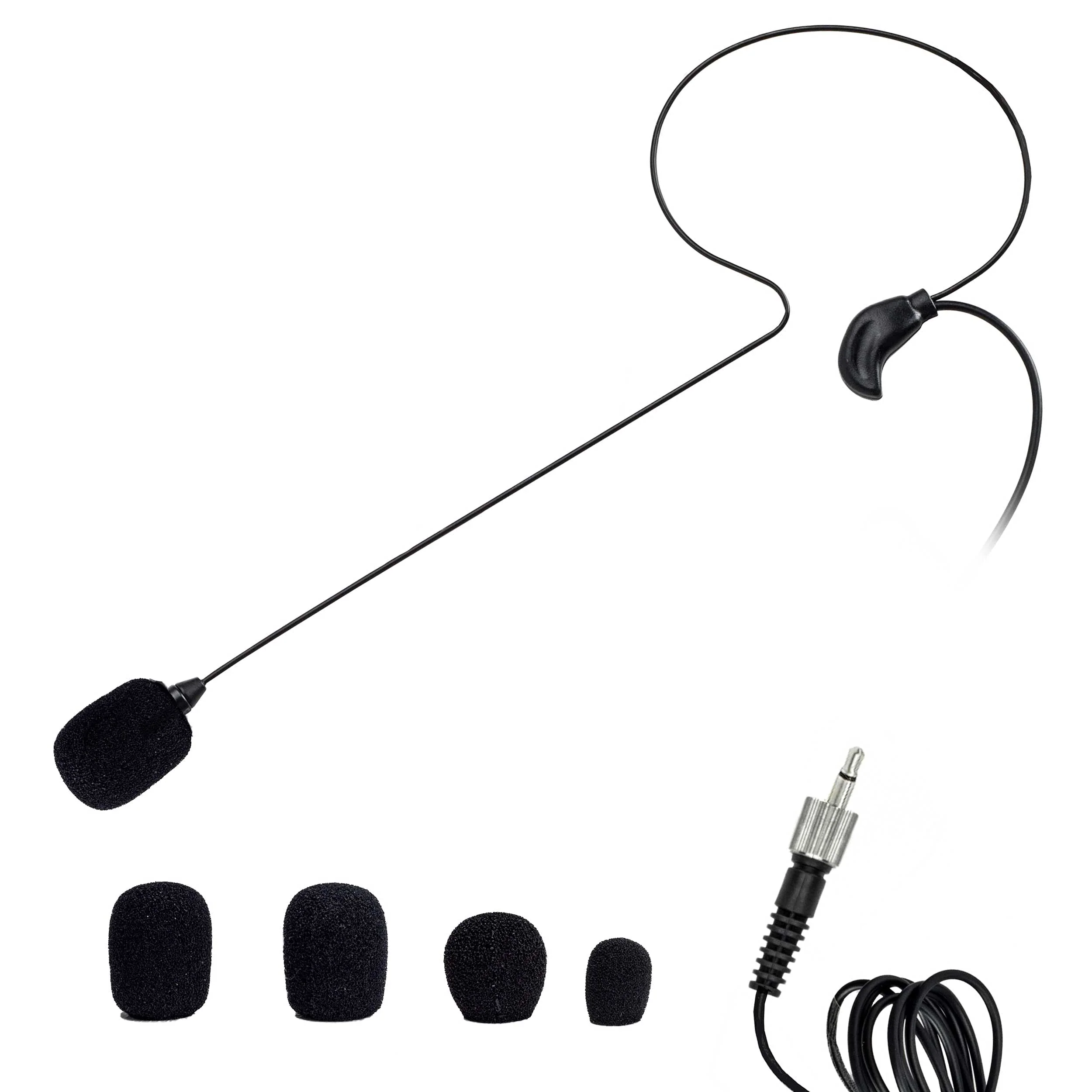 Nady HM-45U Headmic Headworn Uni-Directional Condenser Microphone with 3.5mm Connector, Black