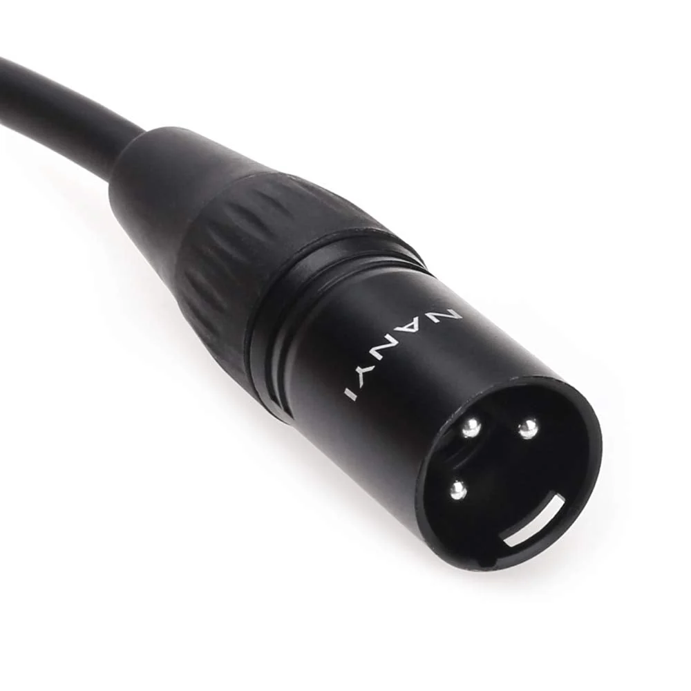 NANYI Microphone Cable 3-pin XLR Male-to-XLR Male Microphone Cable DMX Cable Patch Cord, Oxygen-Free Copper, 10 feet XLR Male To Male-10Feet - Image 5