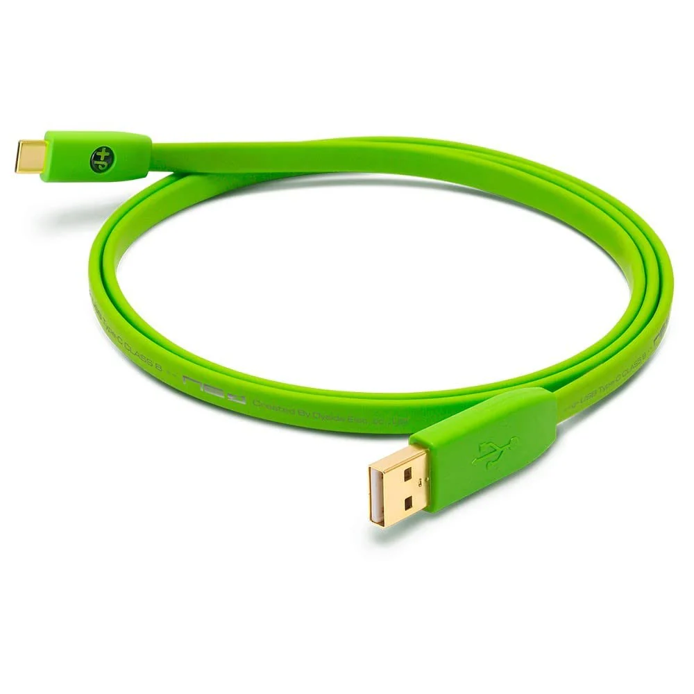 Neo by Oyaide d+ USB (Class B) A to C - High Speed Durable Digital Cable for DJs, Musicians and Producers - Green 1 m