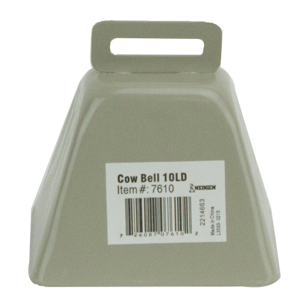 Neogen 7610 10LD Metal Cow Bell, Cream