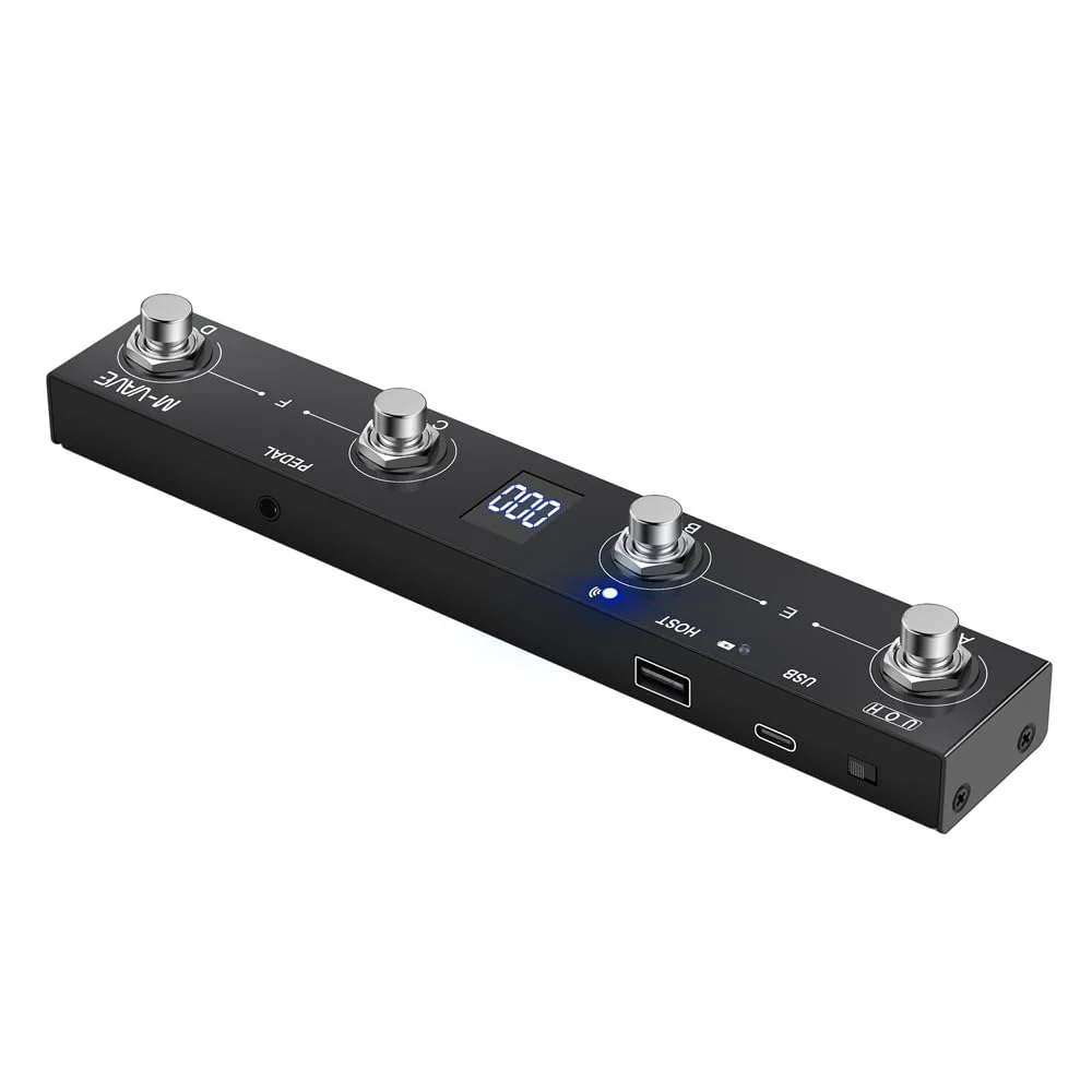 NEW Chocolate Plus Wireless Midi Controller Keyboard 4 Buttons Foot Switch Supports MIDI Host Interface Control