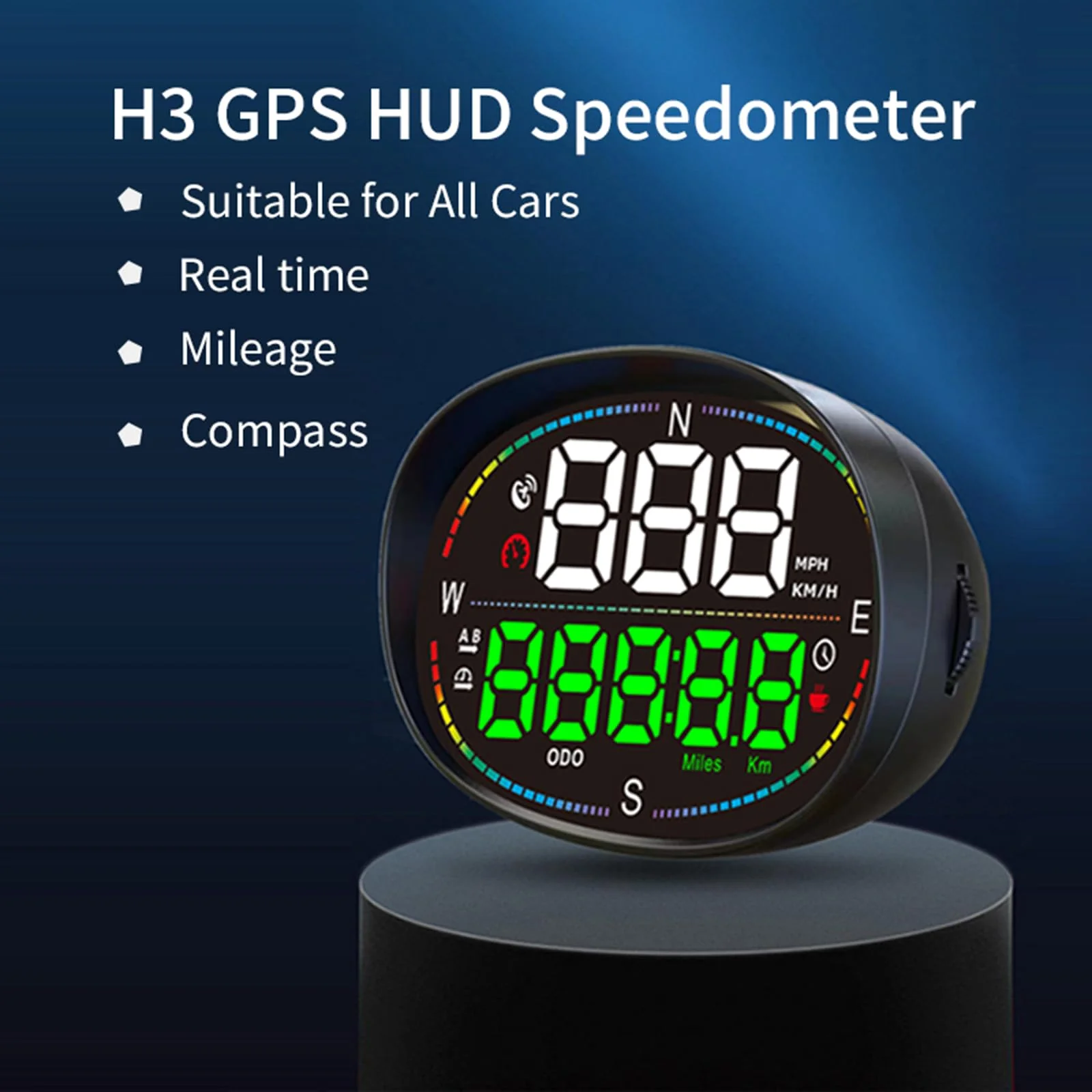 New gps speedometer, hud for car display speed, Heads Up Display mph, Car Digital Speedometer, Multi-function speed display for All cars - Image 2