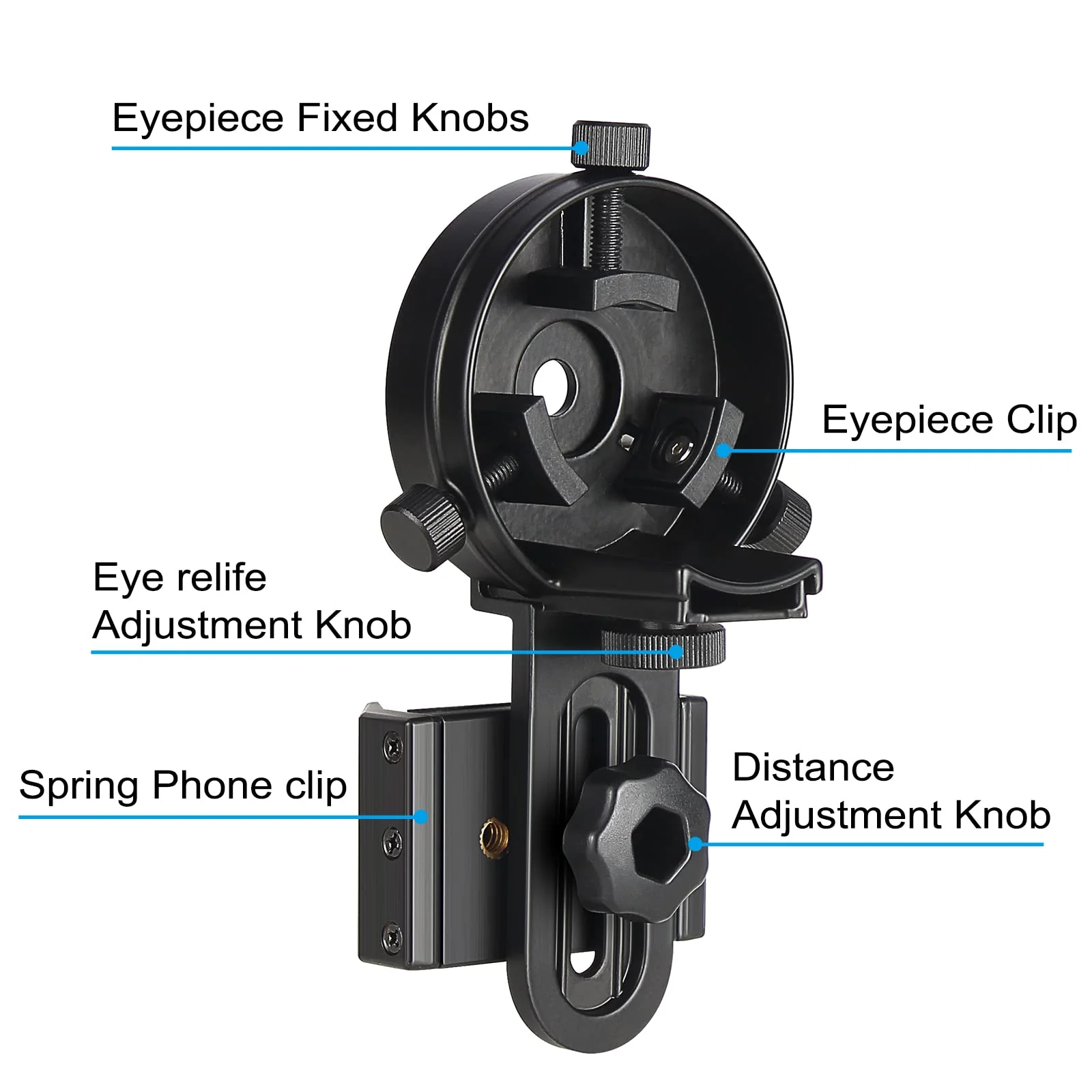 Newest Smartphone Scope Adapter- Phone Mount for Spotting Scopes& Binoculars& Monocular& Telescope& Microscope - Image 3