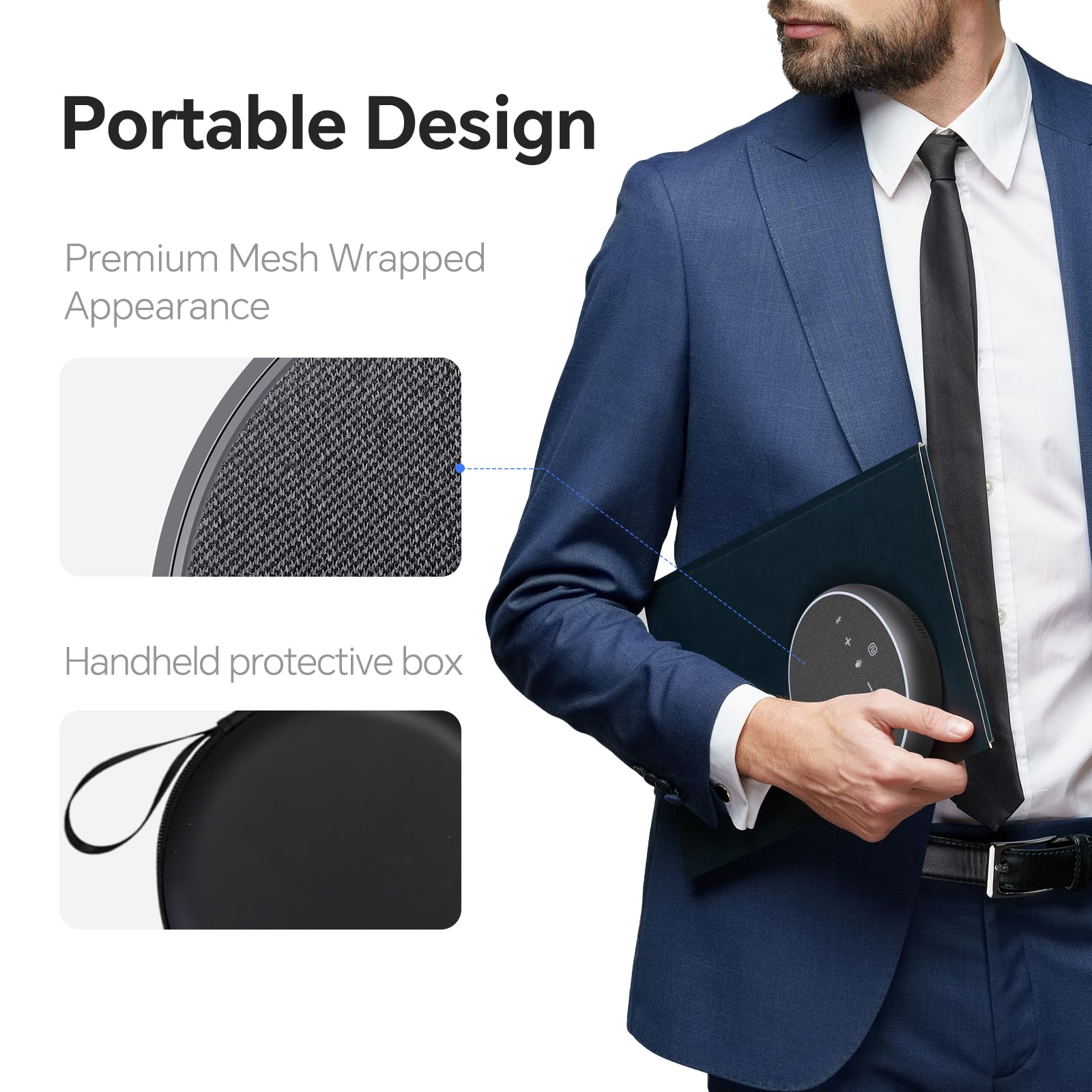 NewlineWork Newpie Conference Speaker & Bluetooth Microphone,360° Voice Pickup, AI Noise Reduction, Dual Connectivity & 43H Standby time,USB C,Perfect for Zoom Meetings, Multi-platform compatible - Image 8
