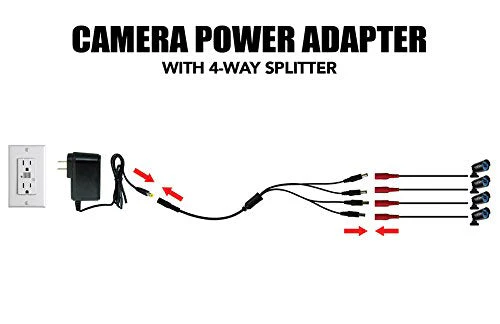 Night Owl Security Camera Power Adapter with 4-Way Power Splitter - Image 4
