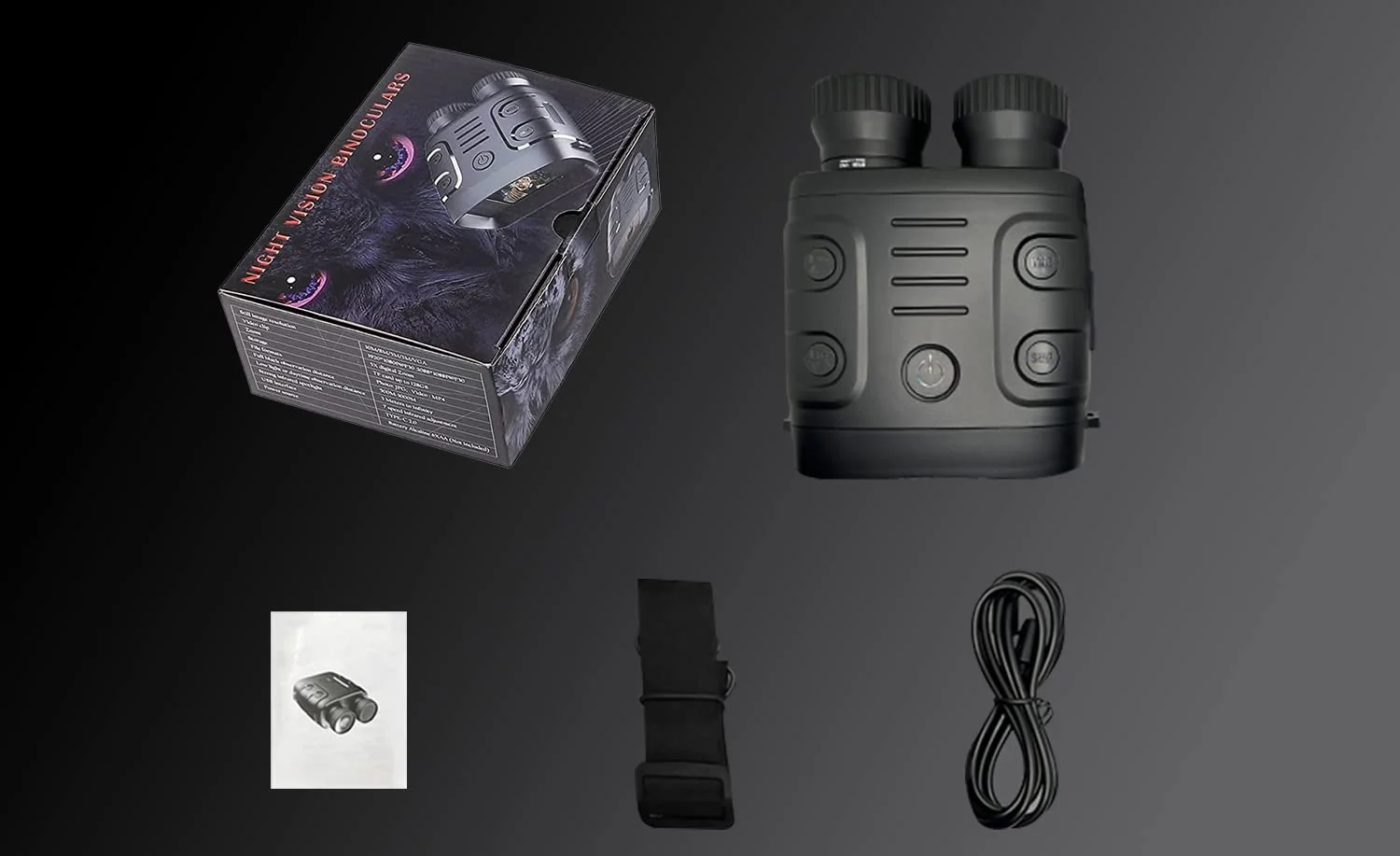Night Vision Goggles, Binoculars 1080p Infrarednight Vision Scope 5X Digital Zoom, for Hunting, Camping, Travel, Surveillance black - Image 7