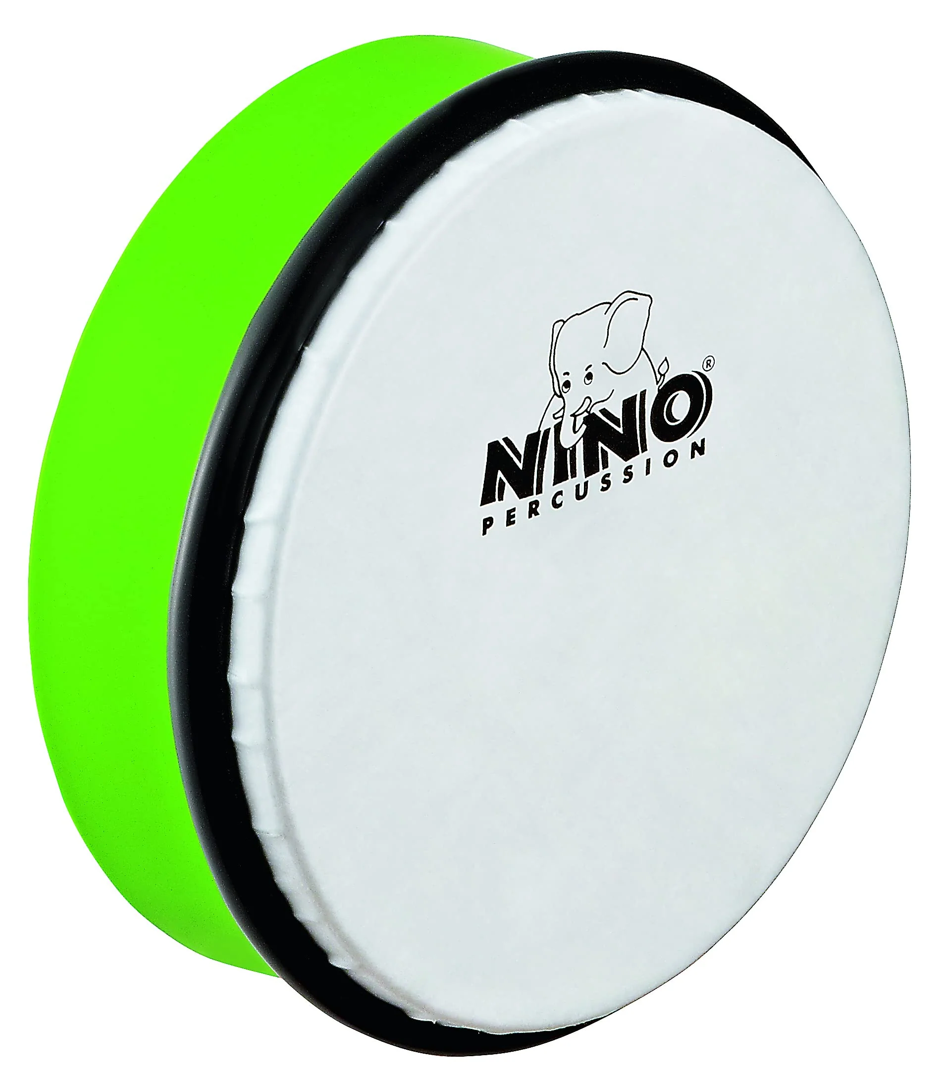 Nino Percussion NINO45GG 8-Inch ABS Plastic Hand Drum with Synthetic Head, Grass Green 8" Standard Head