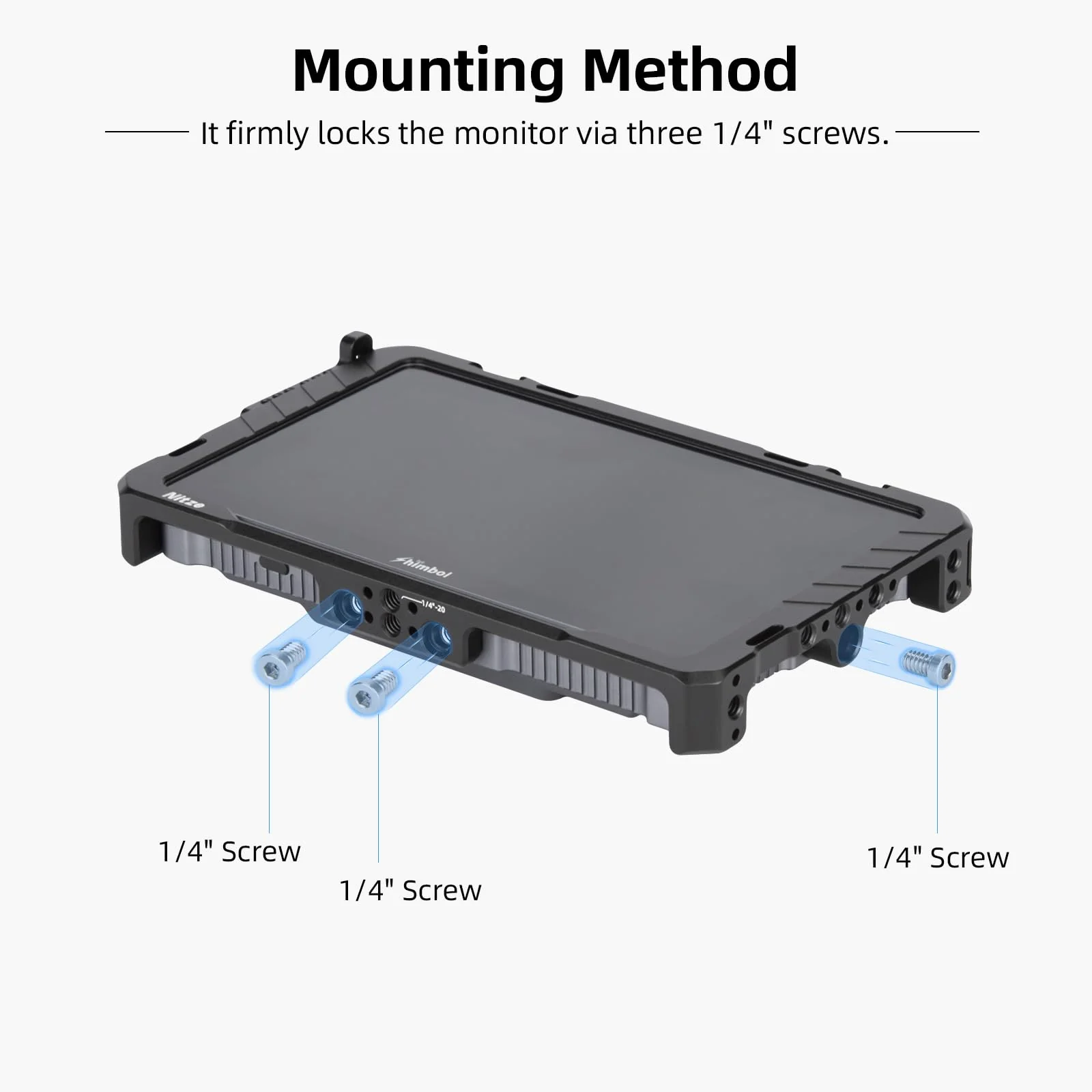 Nitze Cage Kit for Shimbol M7/Memory7 Pro Monitor with Sunhood and HDMI Cable Clamp - JT-SB01B - Image 6