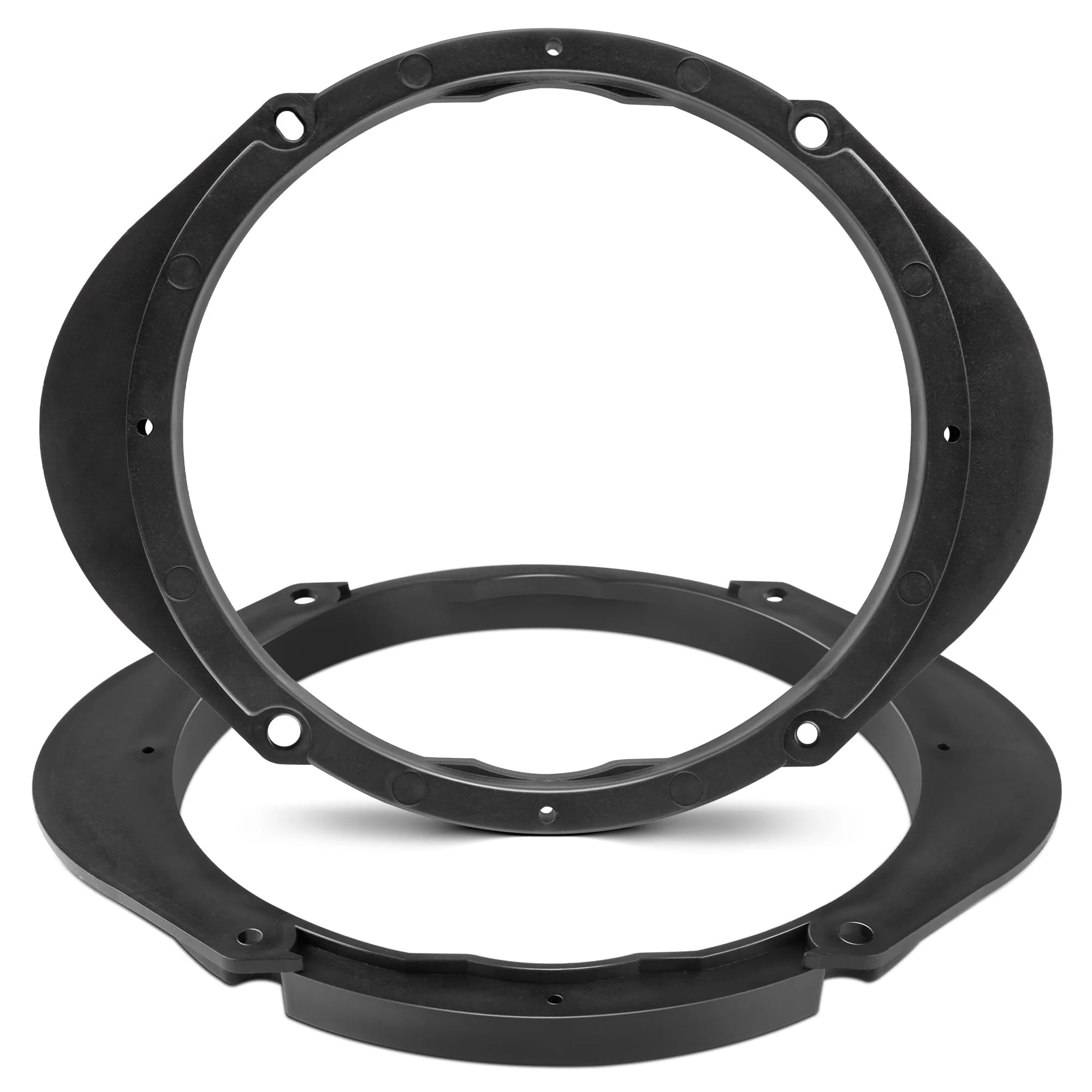 NuIth 5x7 or 6x8 to 6.5” Front Rear Door Speaker Spacers Bracket for Select 1991-2014 Mazda 2 3 5 6 CX-7 CX-9 BT-50, 6x8 to 6.5 Inch Door Speaker Ring Adapter Solid Plastic Waterproof Bracket, 2PC