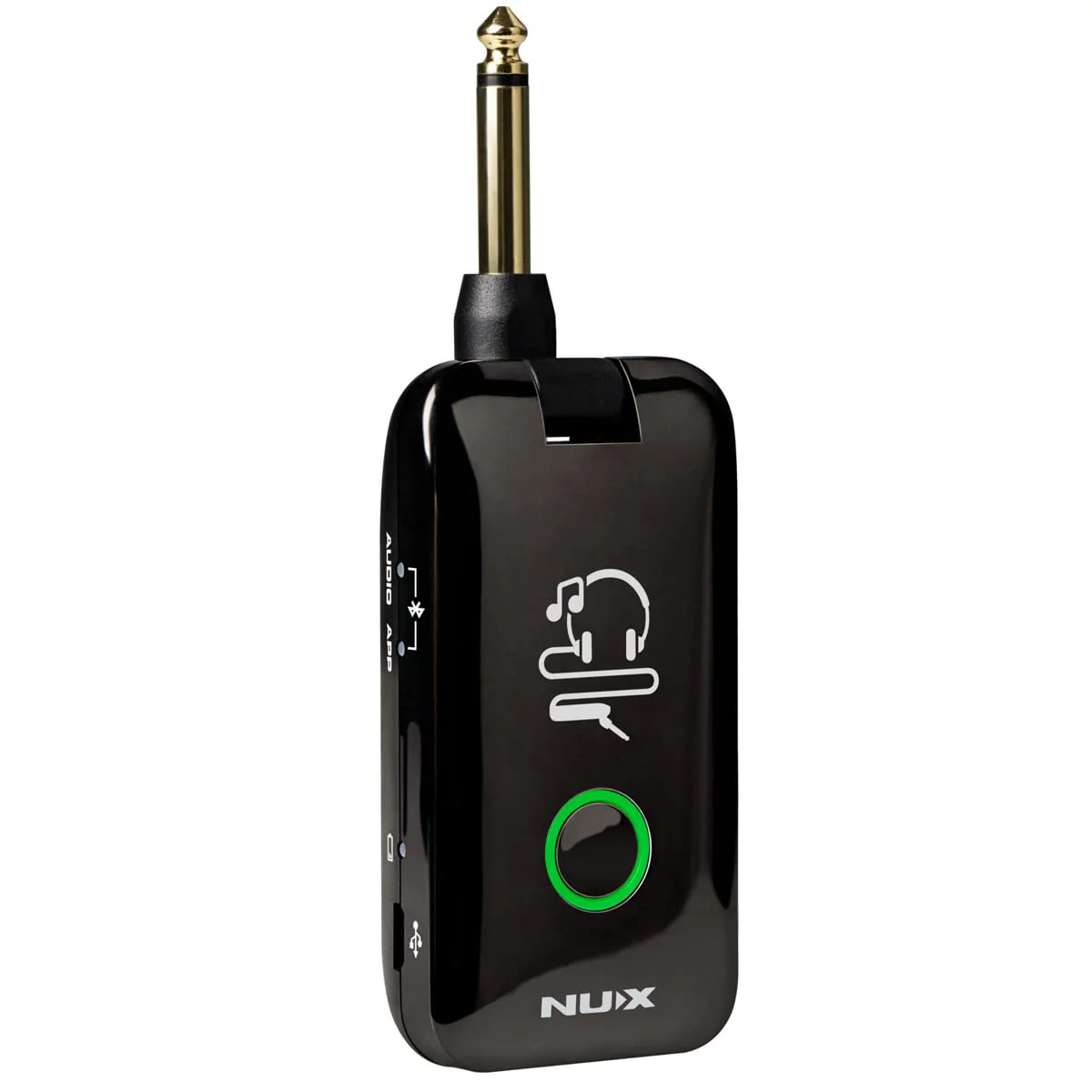 NUX Mighty Plug MP-2 Guitar and Bass Modeling Headphone Amplug with Bluetooth,13 Amplifier Models,20 IR,19 Variety of Effects