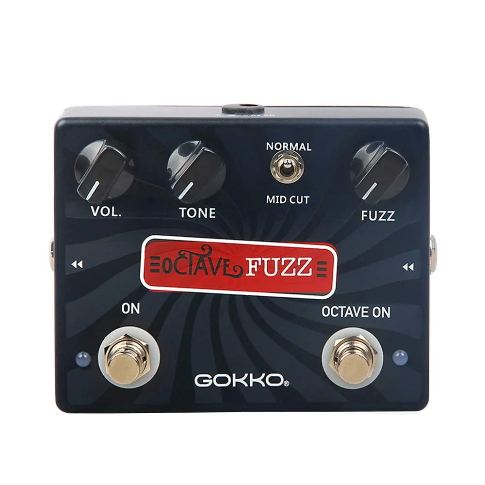 OCTAVE FUZZ GK-31 - Octave - Up Fuzz Guitar Effects Pedal with Mid - Cut Switch & True Bypass - Durable Aluminum Alloy Casing